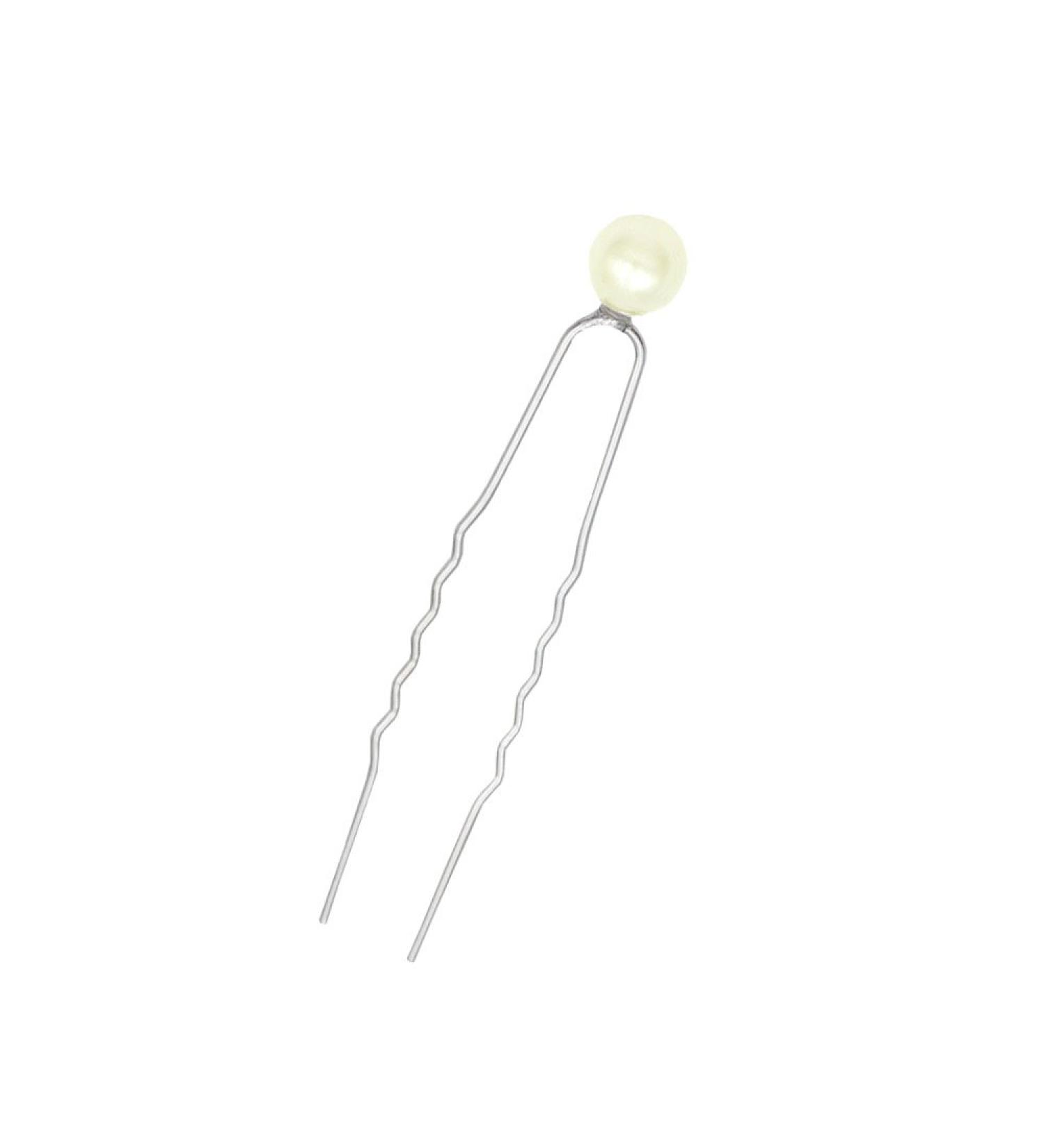 A&A Hair Accessories Hair Updo Bridal Jewelry Hairpin Pearl Cream 6 Pieces