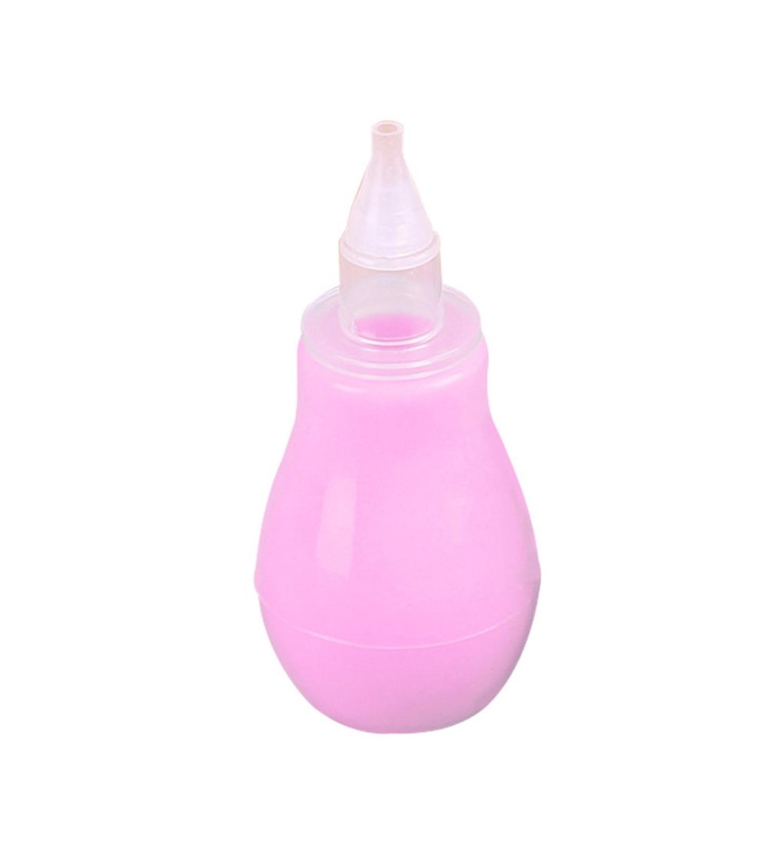 Baby Safe Nasal Vacuum Aspirator - Pink - One Size | Mucus Runny Nose Cleaner - Buy Online on GoSupps.com