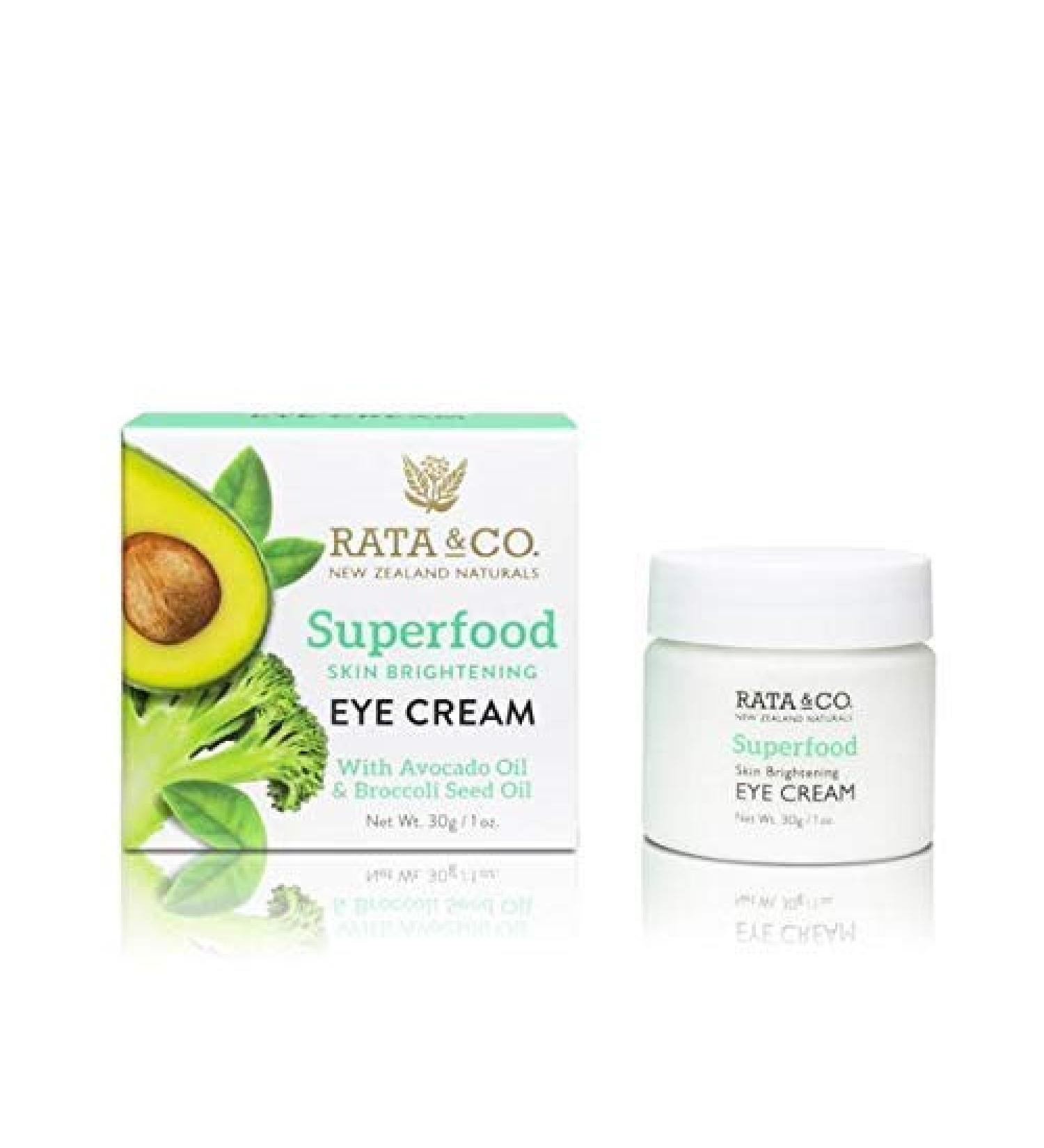 SUPERFOOD SKIN BRIGHTENING EYE CREAM WITH AVOCADO OIL & BROCCOLI SEED OIL