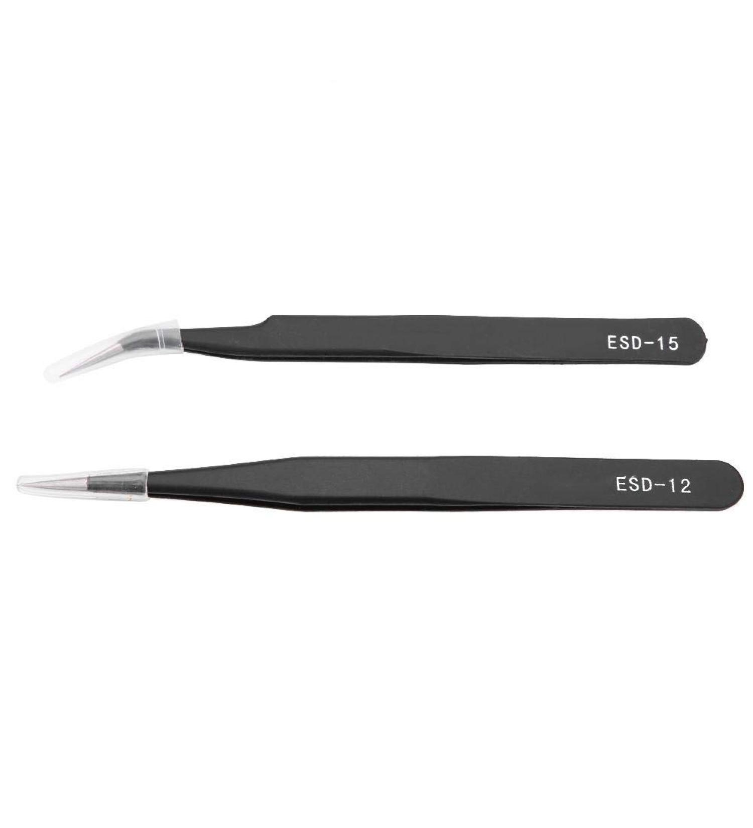 Stainless Steel Eyelashes Grafting Tweezers Makeup Tweezers Tool for Eyelashes Extension Nail Art Decoration for Professional Salon or Home Use(3#) - Buy Online on GoSupps.com