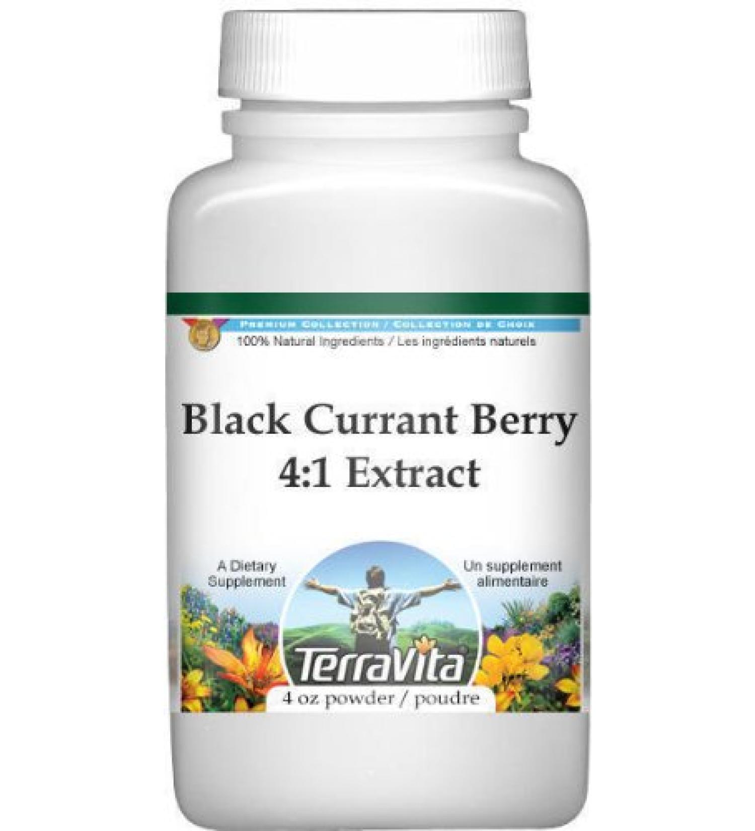 TerraVita Black Currant Berry Extract Powder 4oz - Extra Strength 4:1 Concentrate - 3 Pack - Buy Online on GoSupps.com