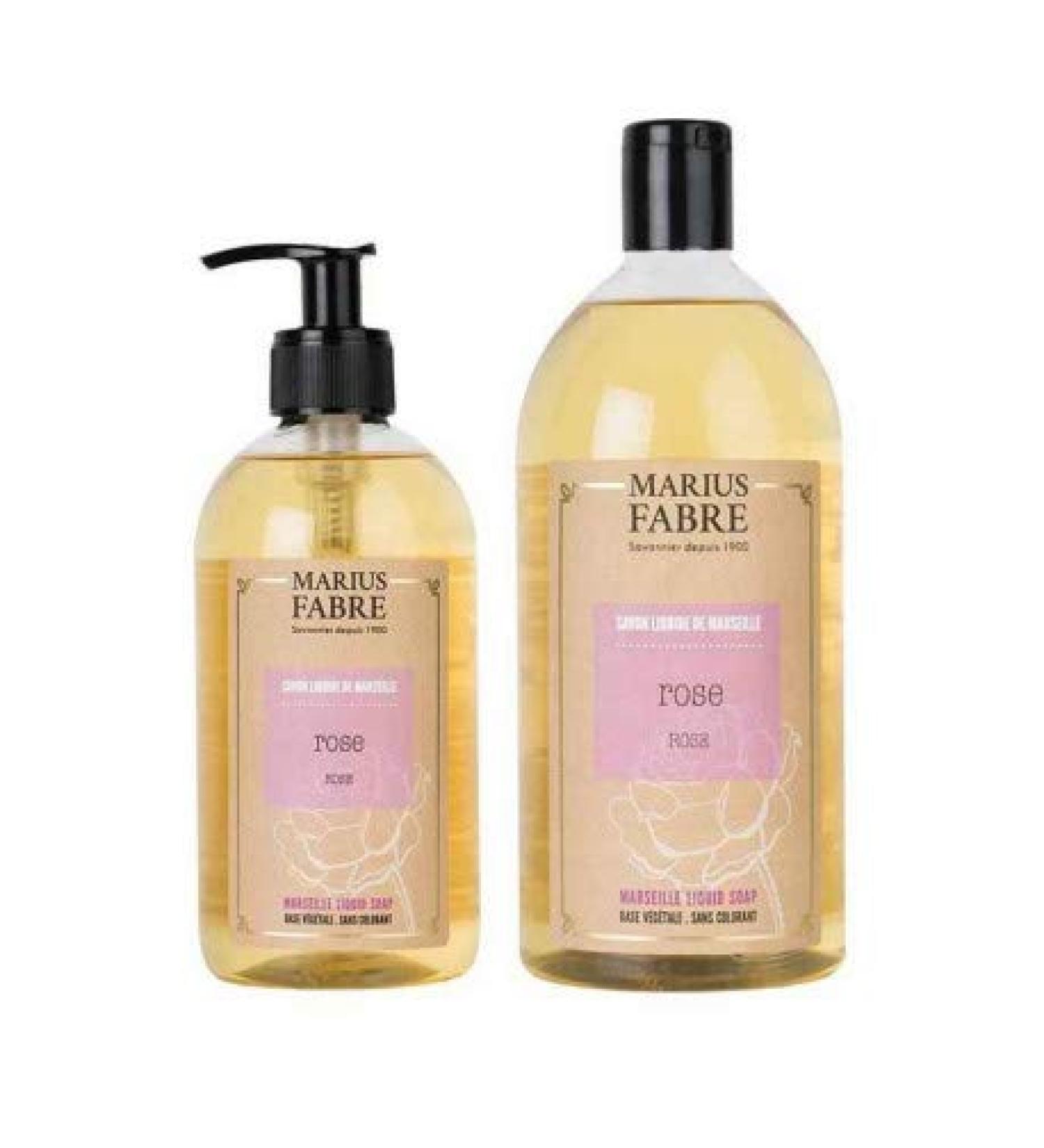 Marius Fabre Liquid soap Savon de Marseille Rose 400 ml