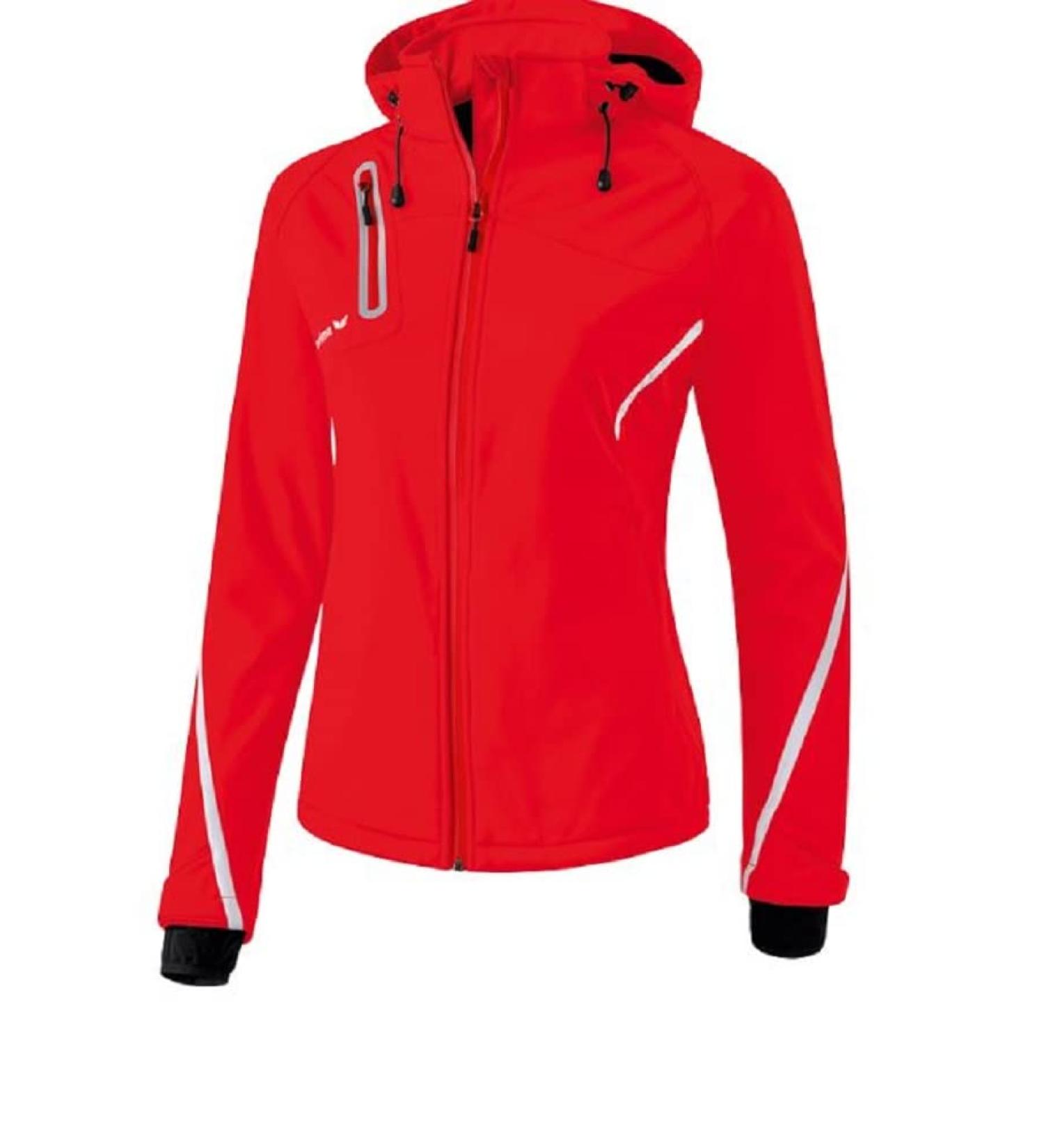 Erima Women's Softshell Jacket Function 42 - Stylish Red/White for All Seasons | International Shipping Available - Buy Online on GoSupps.com