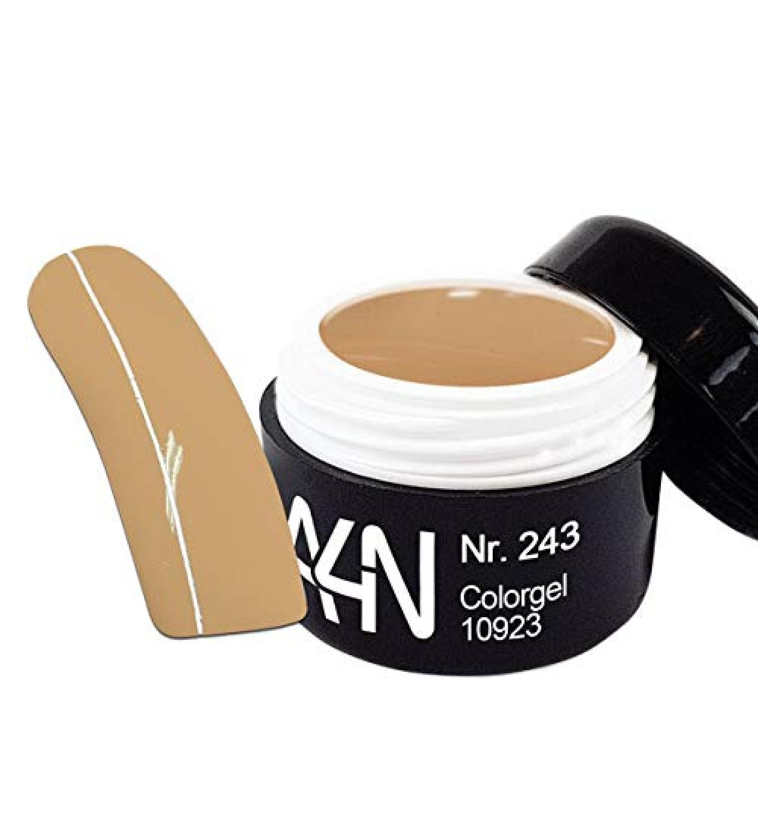 UV and LED Gel Colorgel *Beige* 5ml No. 243 color gel suitable for painting French or full cover.