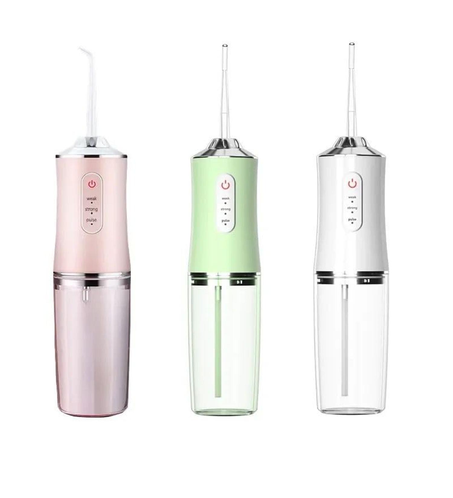 Irrigador Dental Inal mbrico Port til Rosa - 4 Puntas 3 Modos Recargable | Limpiador Bucal y Cepillo Autom tico - Buy Online on GoSupps.com