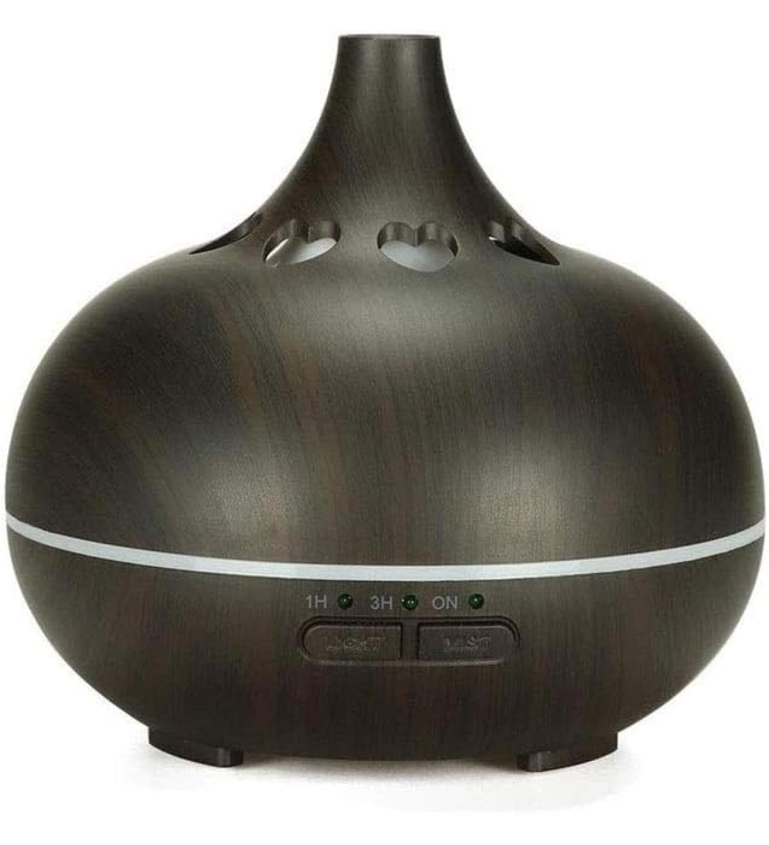 Essential Oil Diffuser 150ml - Wood Grain Cool Mist Humidifier for Aromatherapy 7 Color LED Lights Auto-Off - Perfect for Yoga Spa & Bedroom - Buy Online on GoSupps.com