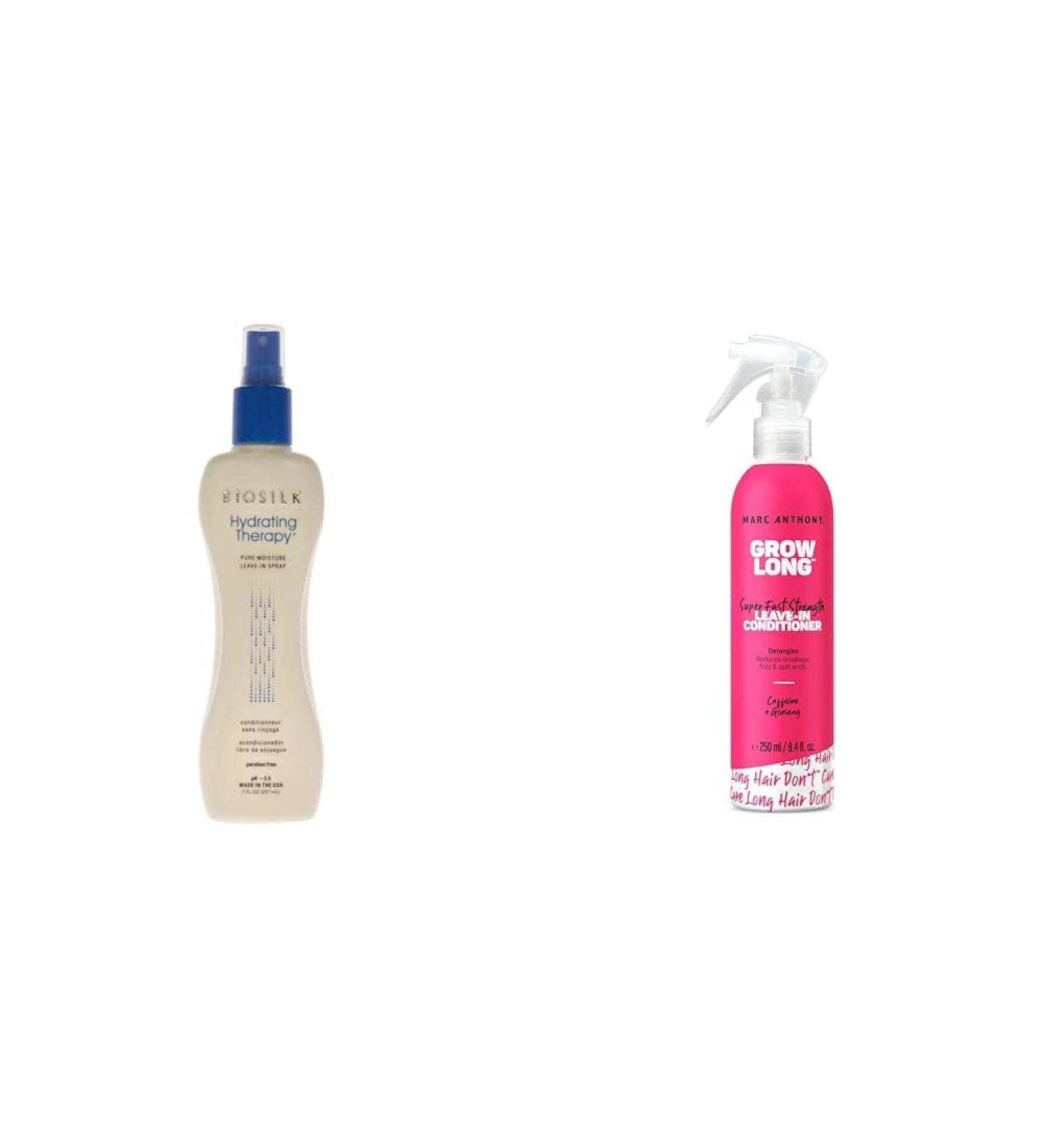 BioSilk Hydrating Therapy Pure Moisture Leave-In Conditioner Spray | 7 Ounces & Marc Anthony Leave-In Conditioner Spray & Detangler 7 Fl Oz (Pack of 1) Spray + Marc Anthony Leave-In Conditioner - Buy Online on GoSupps.com