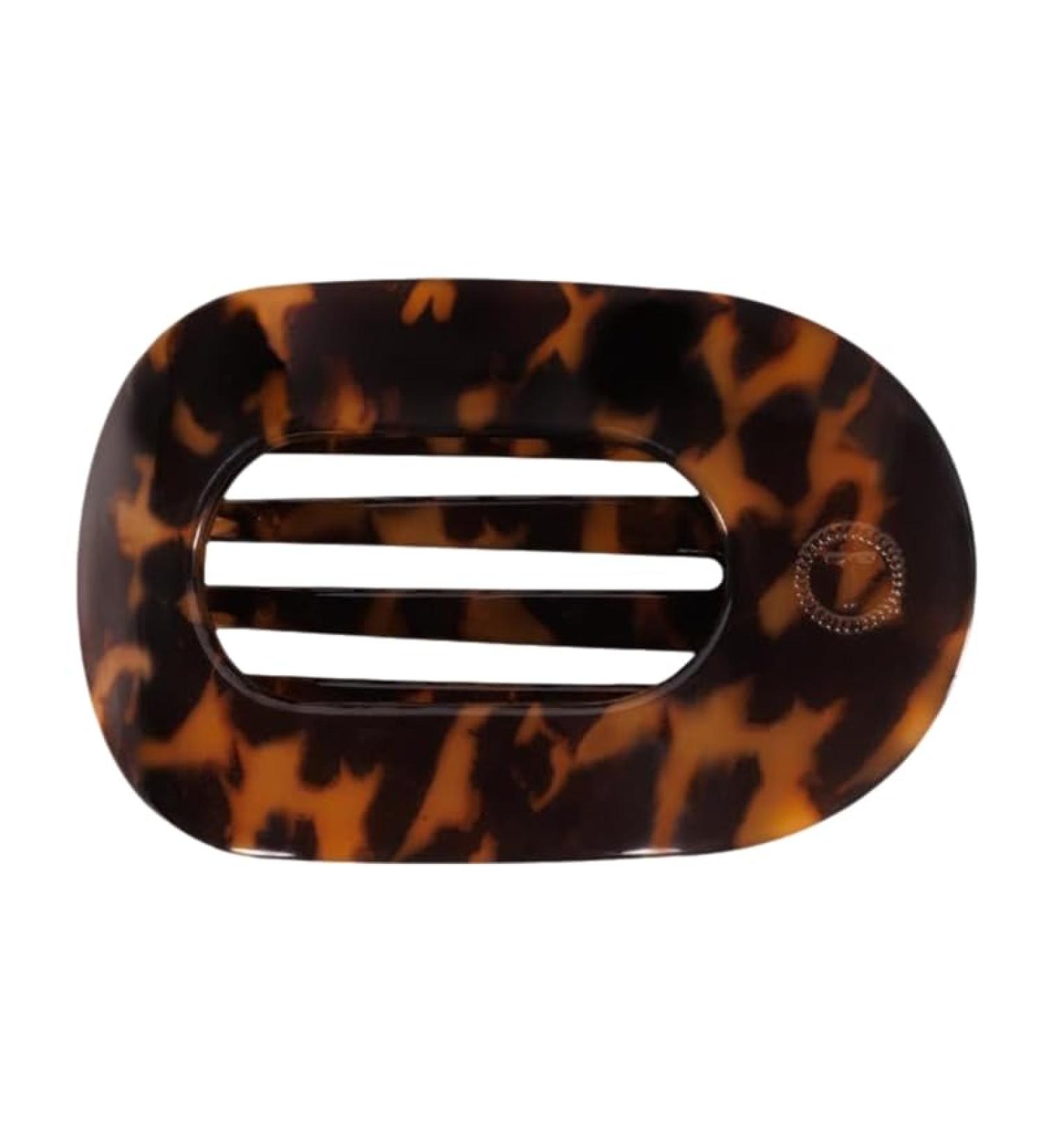 Flat Round Hair Claw Clip Ponytail Top Clip Large Grab Clip Strong Hold for Women Thick Hair & Thin Hair Easy to Use Dark Brown - Buy Online on GoSupps.com