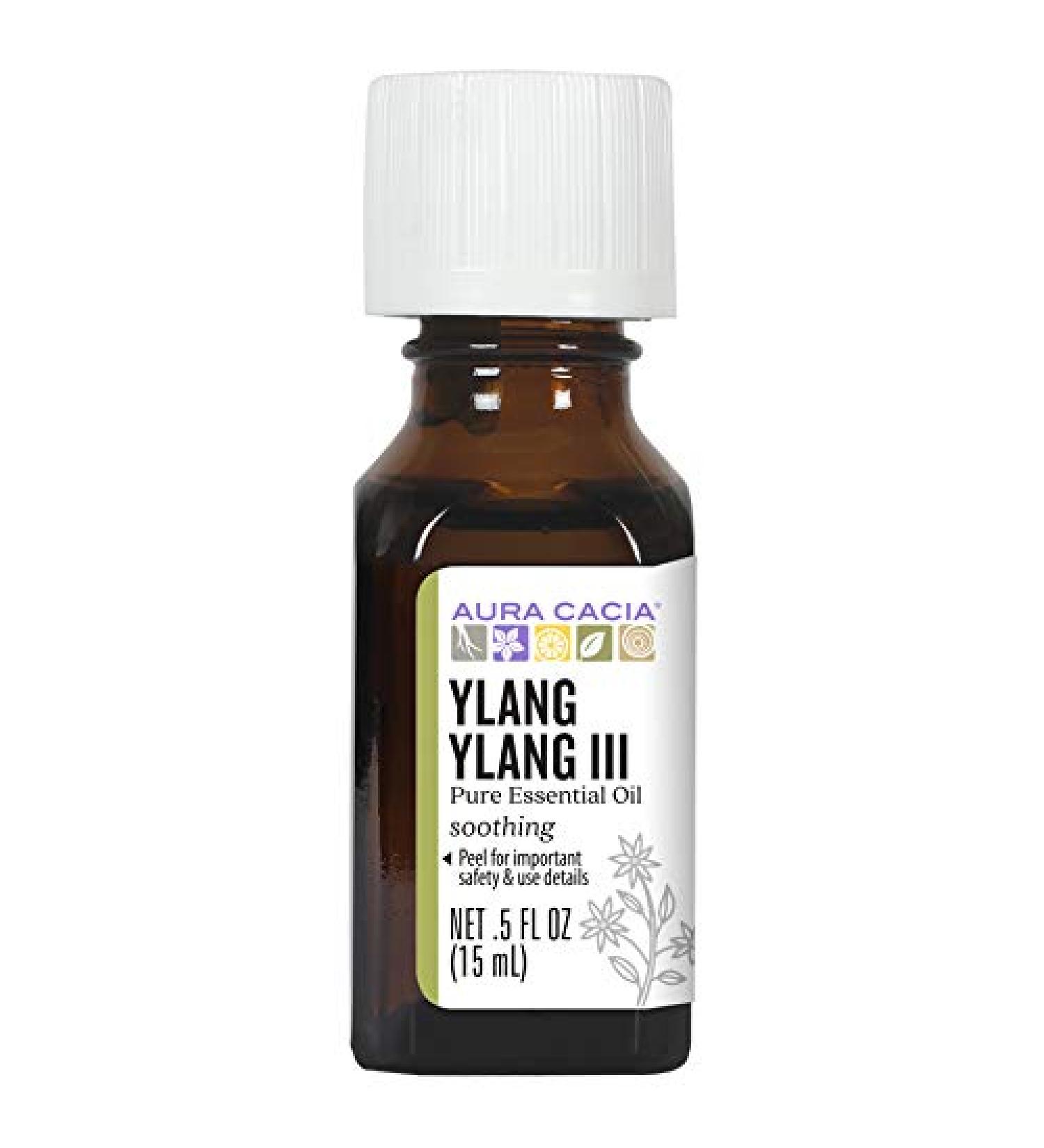 Aura Cacia Ylang Ylang Essential Oil - 100% Pure, 0.5 fl oz (15 ml) - Buy Online on GoSupps.com
