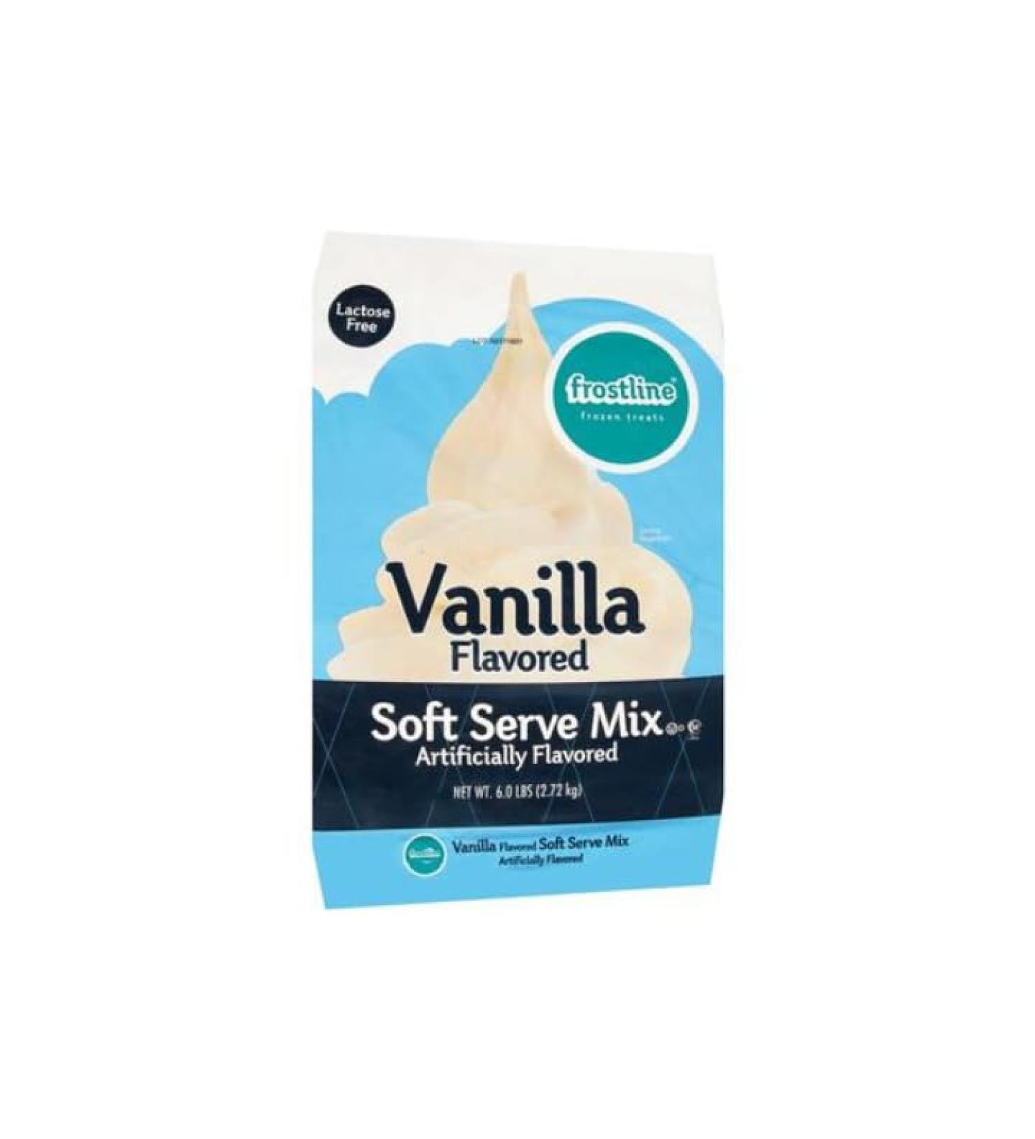 Frostline Vanilla Soft Serve 6 lbs x 6 pk Box - Buy Online on GoSupps.com