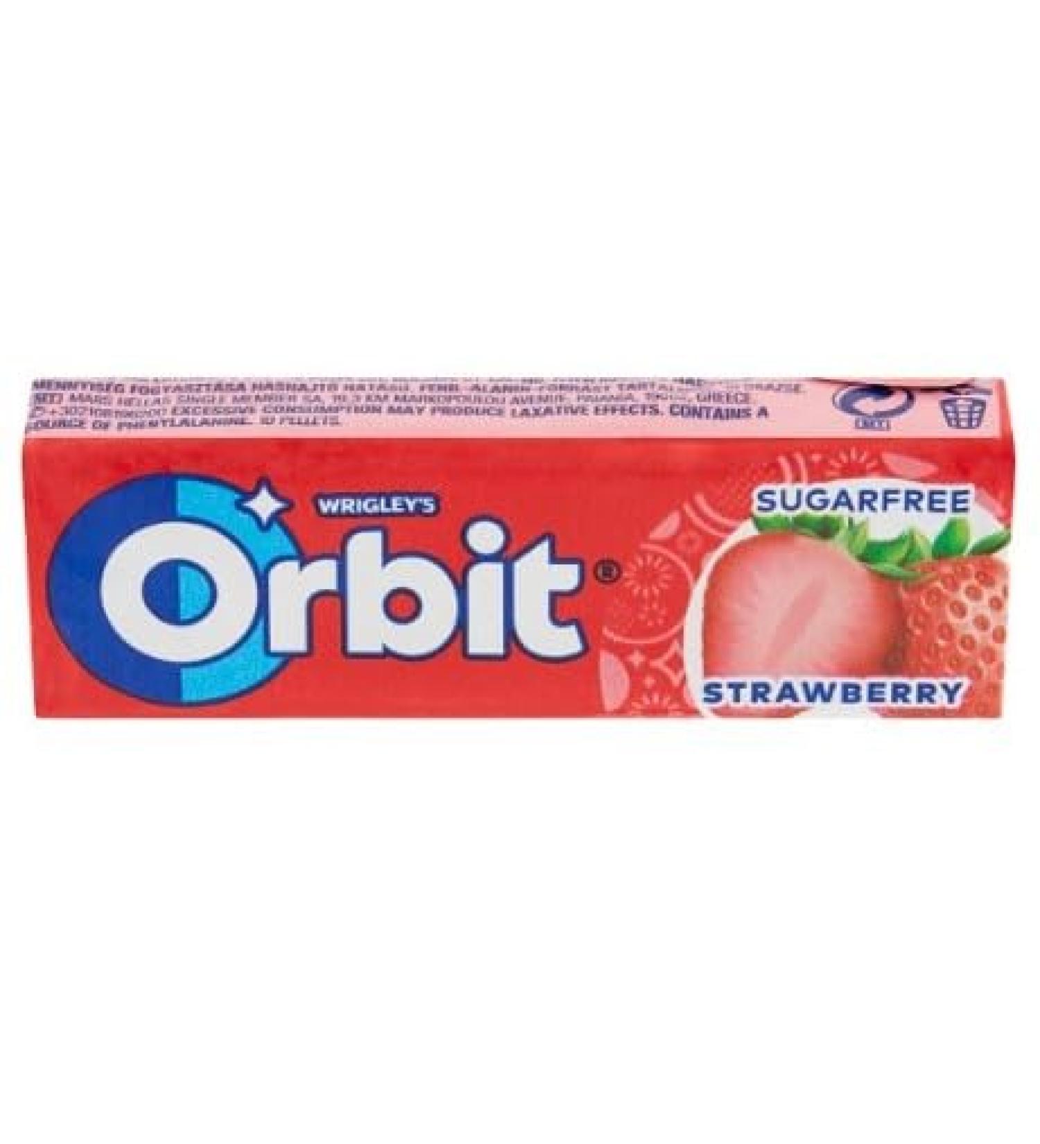 6 Packs Wrigley's Orbit Strawberry Sugar Free Chewing Gum Helps keep Teeth Clean And Mouth Fresh - Buy Online on GoSupps.com