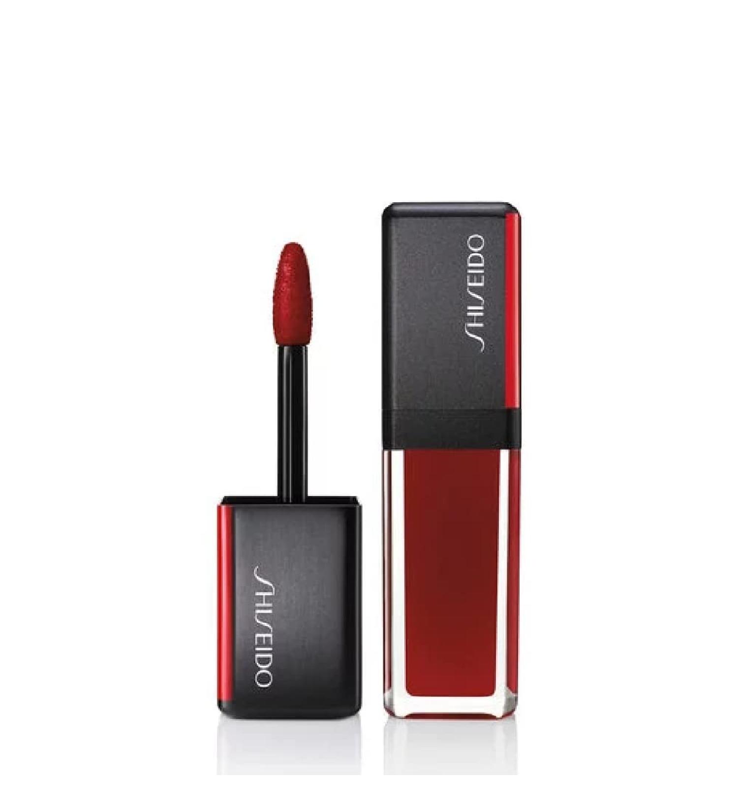 Shiseido LacquerInk LipShine 307 Scarlet Glare - Vibrant Lip Color | 0.2 fl oz (6 ml) - Buy Online on GoSupps.com