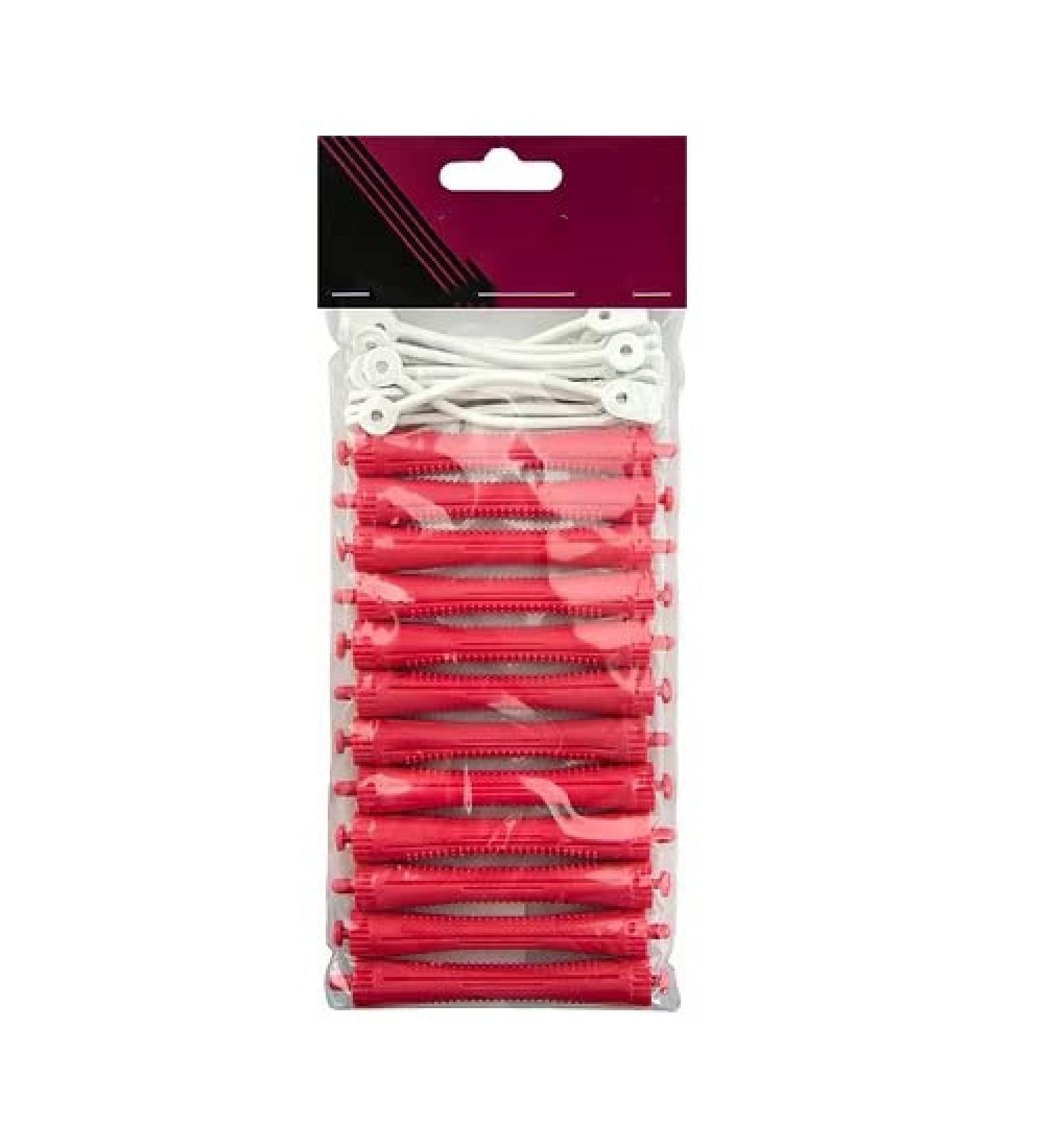 GLAMSA 12 perming rods Curling hairdressing DIY tool for hair styling Hair curling with zero heat damage Ideal for home or salon use (Orange Red 9MM)