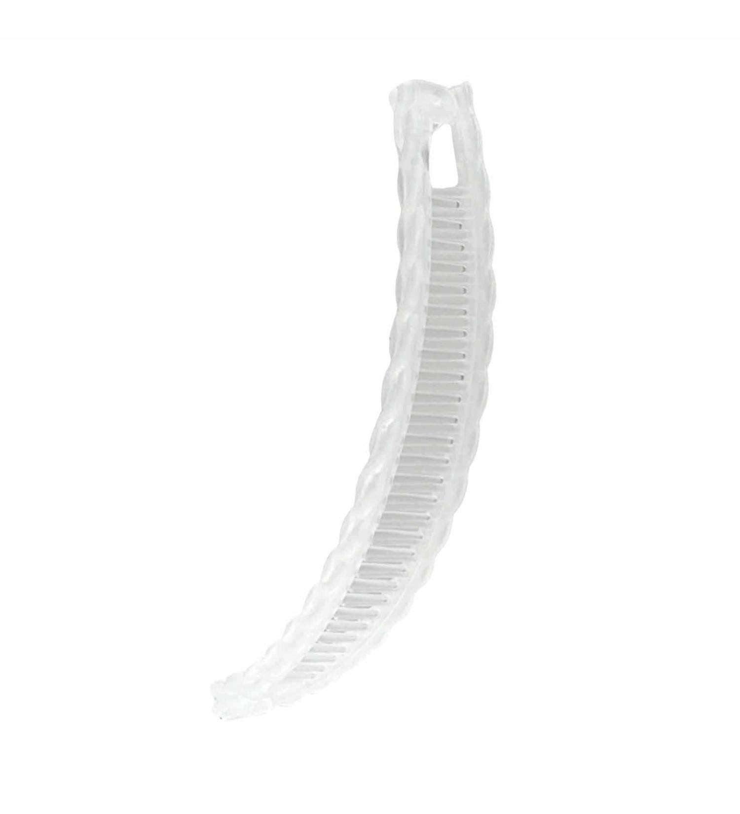 Banana Hair Clip - Fashion Fishtail Hair Clip | Vintage Clincher Combs Clamp Grip | Hair Clincher Combs | Fishtail Hair Clip Ponytail Banana Clip For Thick Hair Straight Hair Curly Hair Transparent - Buy Online on GoSupps.com