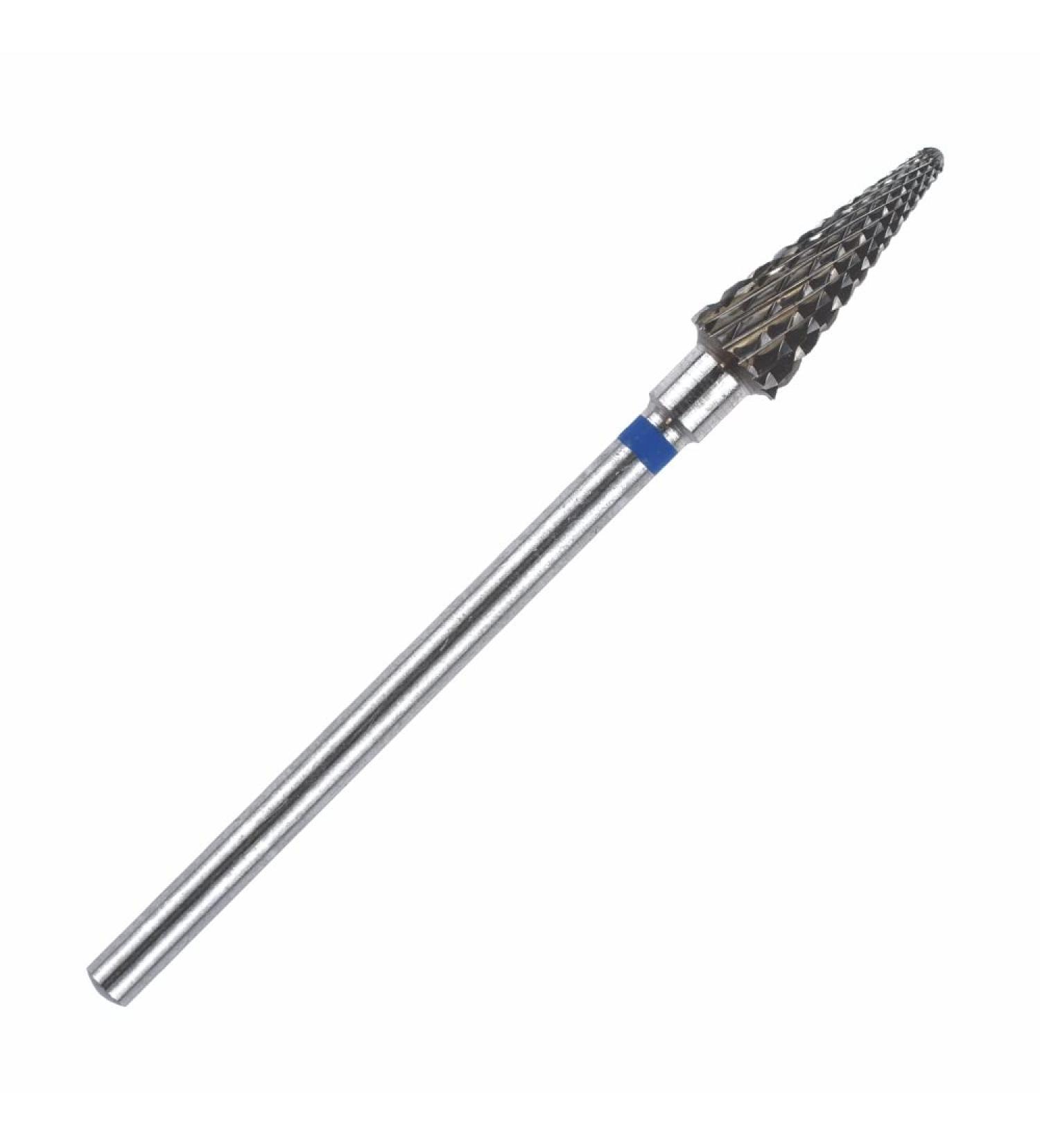 KMIZ Professional Carbide Cutter Round Cone (Blue Ring) - Premium Quality for Nail Care | International Shipping Available - Buy Online on GoSupps.com