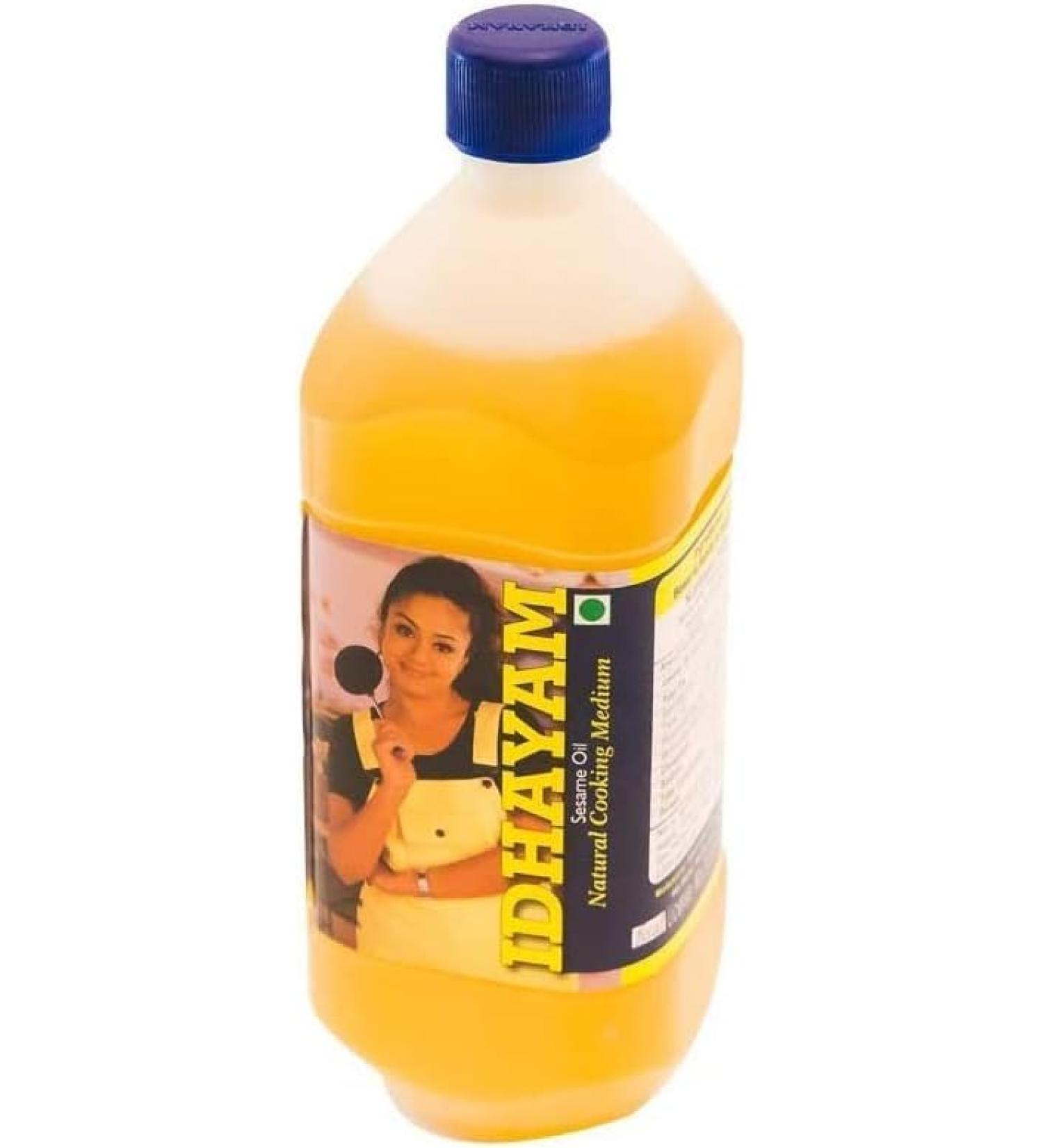 Seelans Idhayam Gingelly Oil | Til Seed Oil | Sesame Seed Oil | Edible Vegetable Oil 1 LTR - Buy Online on GoSupps.com