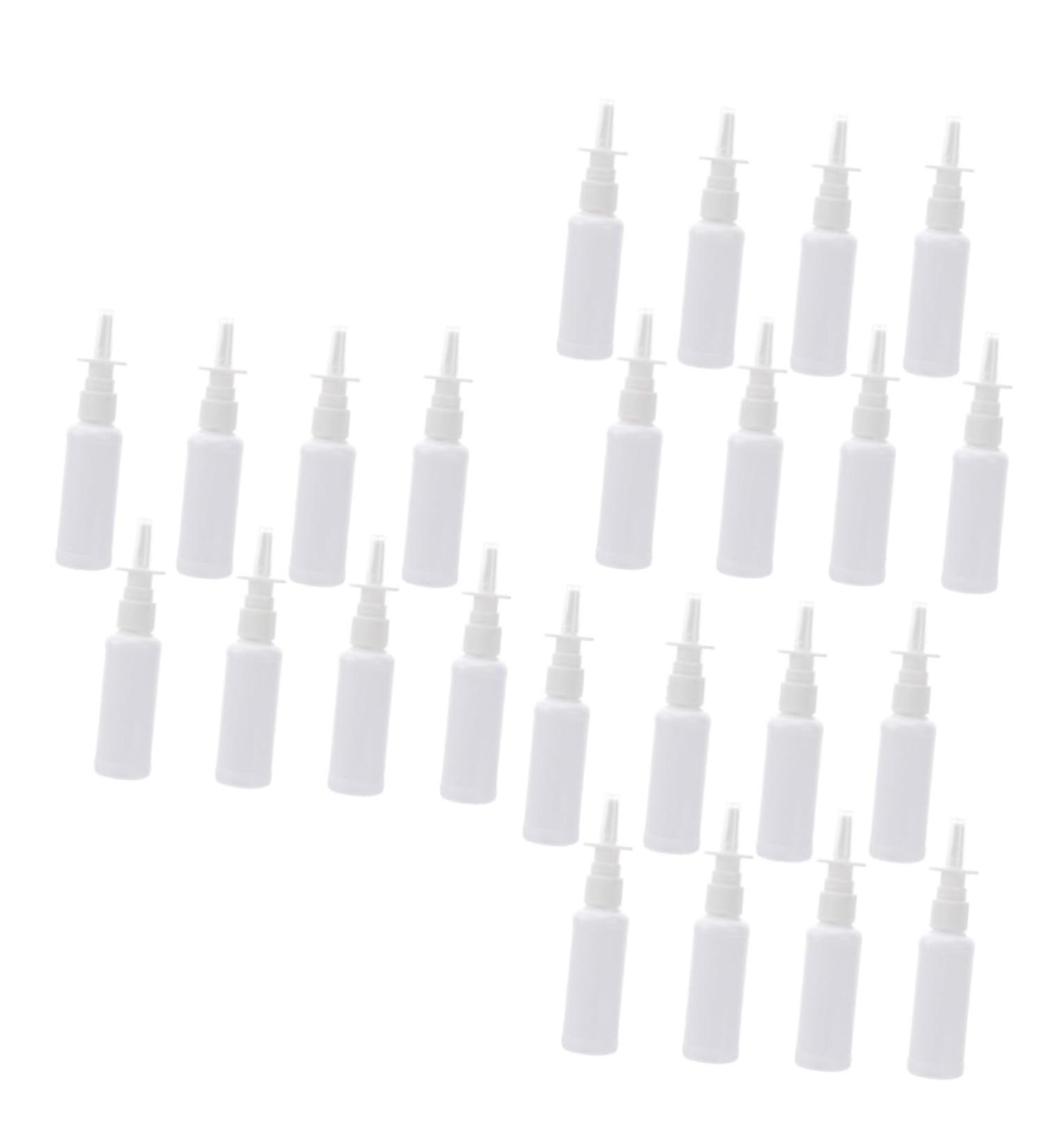 FRCOLOR 60 Pcs Nasal Spray Bottles for Hair Brine Colloid Perfume - Clear Plastic Containers - Travel Size - 5x3pcs White x3pcs - Buy Online on GoSupps.com