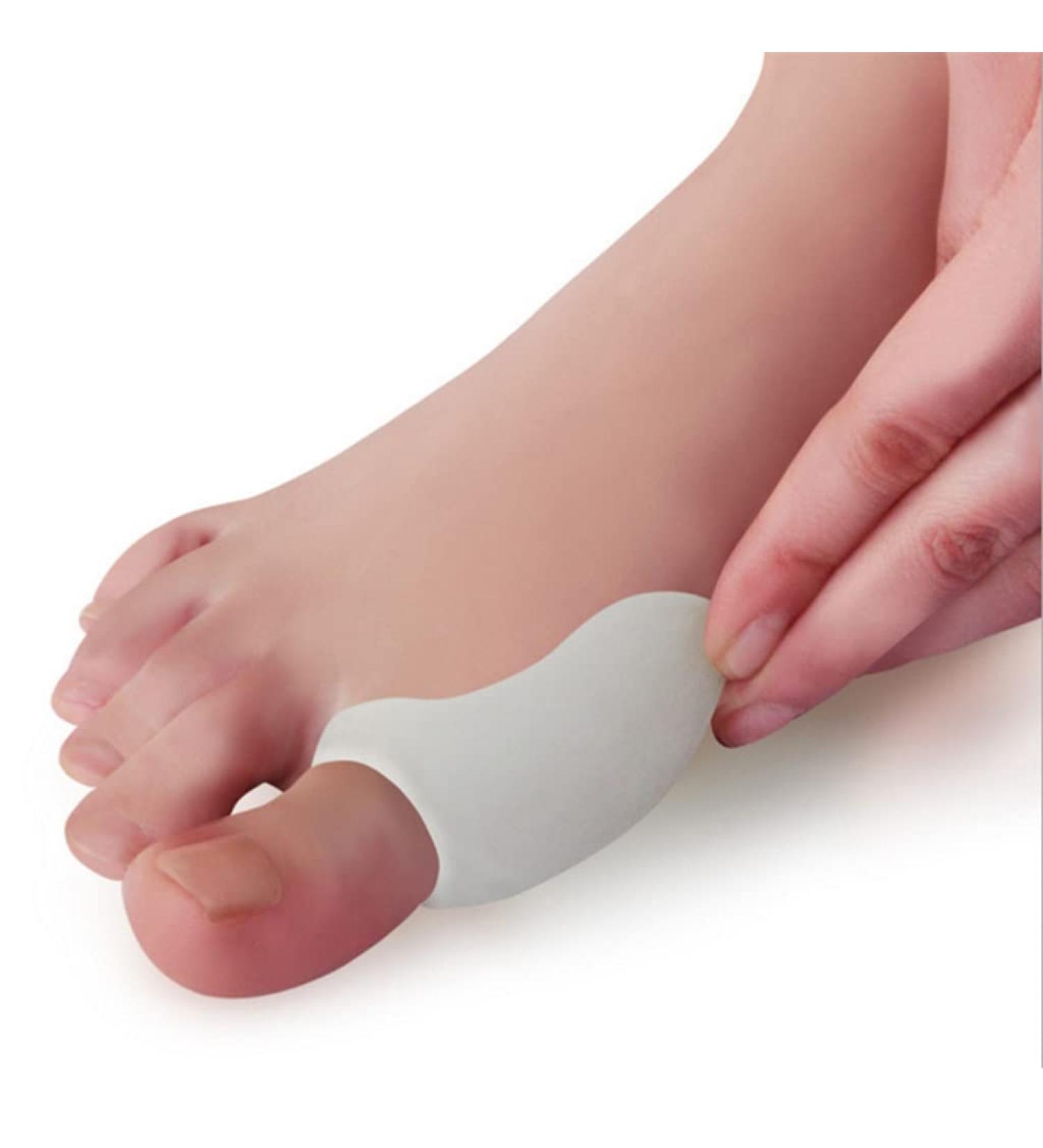 DEAVER Silicone Gel Bunion Toe Separator - Hallux Valgus Corrector & Straightener for Unisex Foot Care - 1 Pair - Buy Online on GoSupps.com