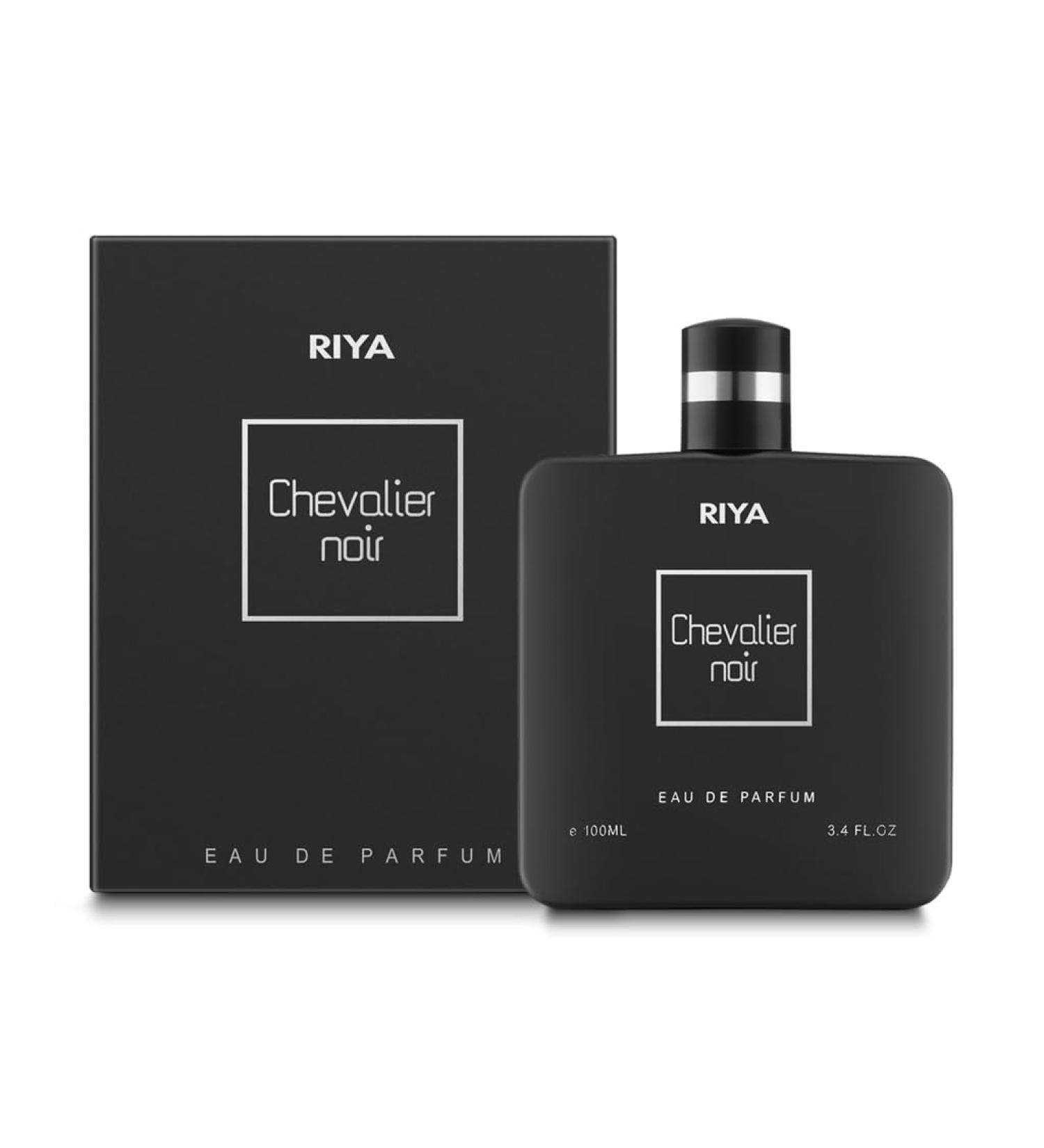RYA CHEVALIER NOIR For Men Eau De Parfum Spray Green Musk Mossy 100 ML Dark Power Fragrance Long Lasting Perfume/On-the Edge thrill Fragrance (Dark Black) - Buy Online on GoSupps.com
