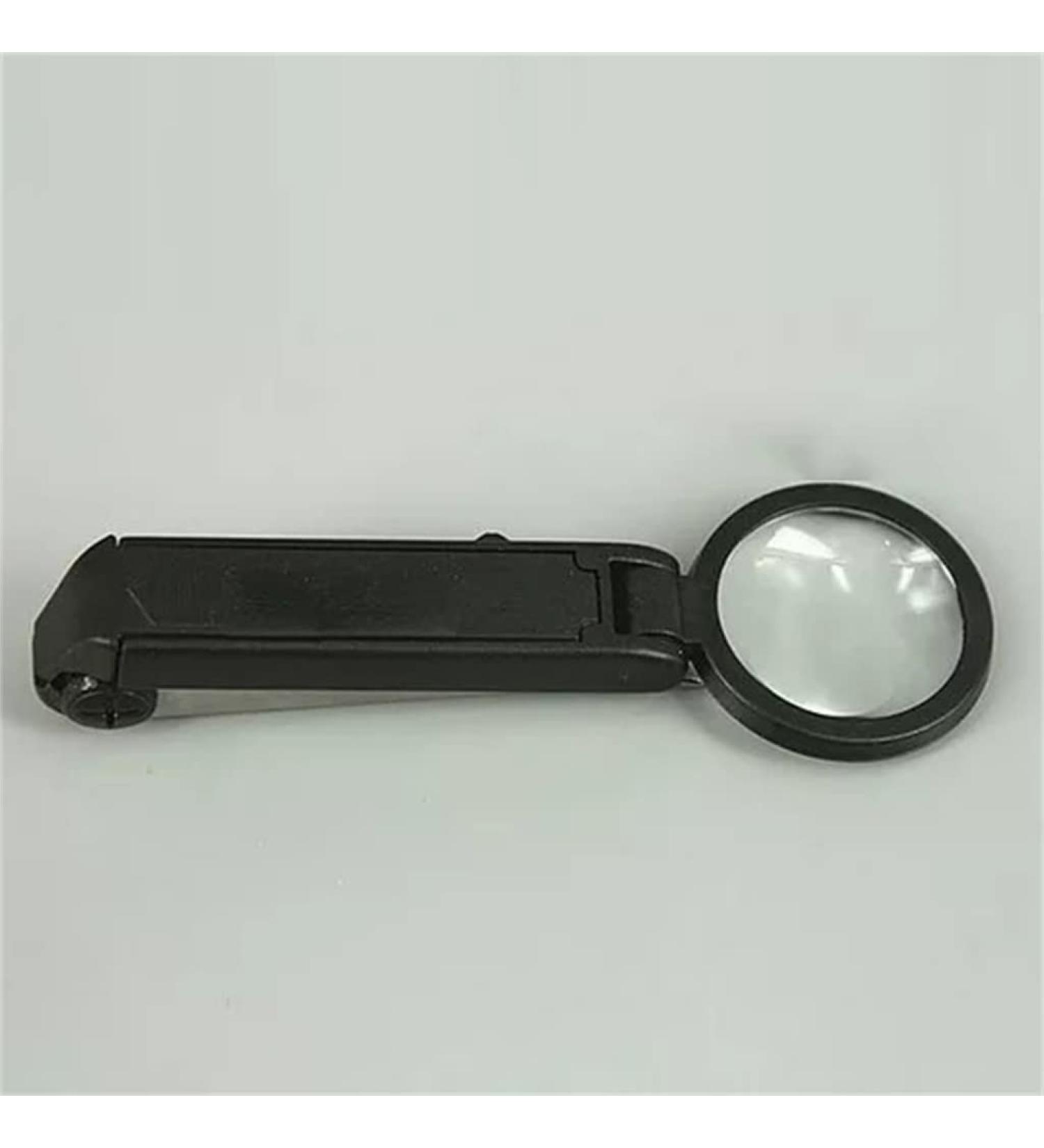 ZHYH Lighted Folding Eyebrow Magnifier with Tweezers - Portable 10x Magnification, LED Light, 6x2.5cm Design - Buy Online on GoSupps.com