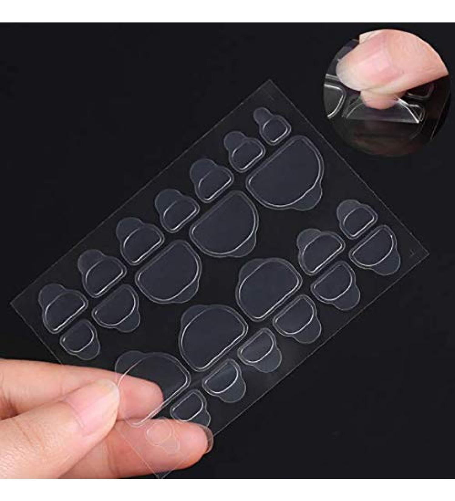 240PCS Transparent Invisible Nail Sticker | Waterproof Double-Sided Adhesive Toenail Sticker - Buy Online on GoSupps.com