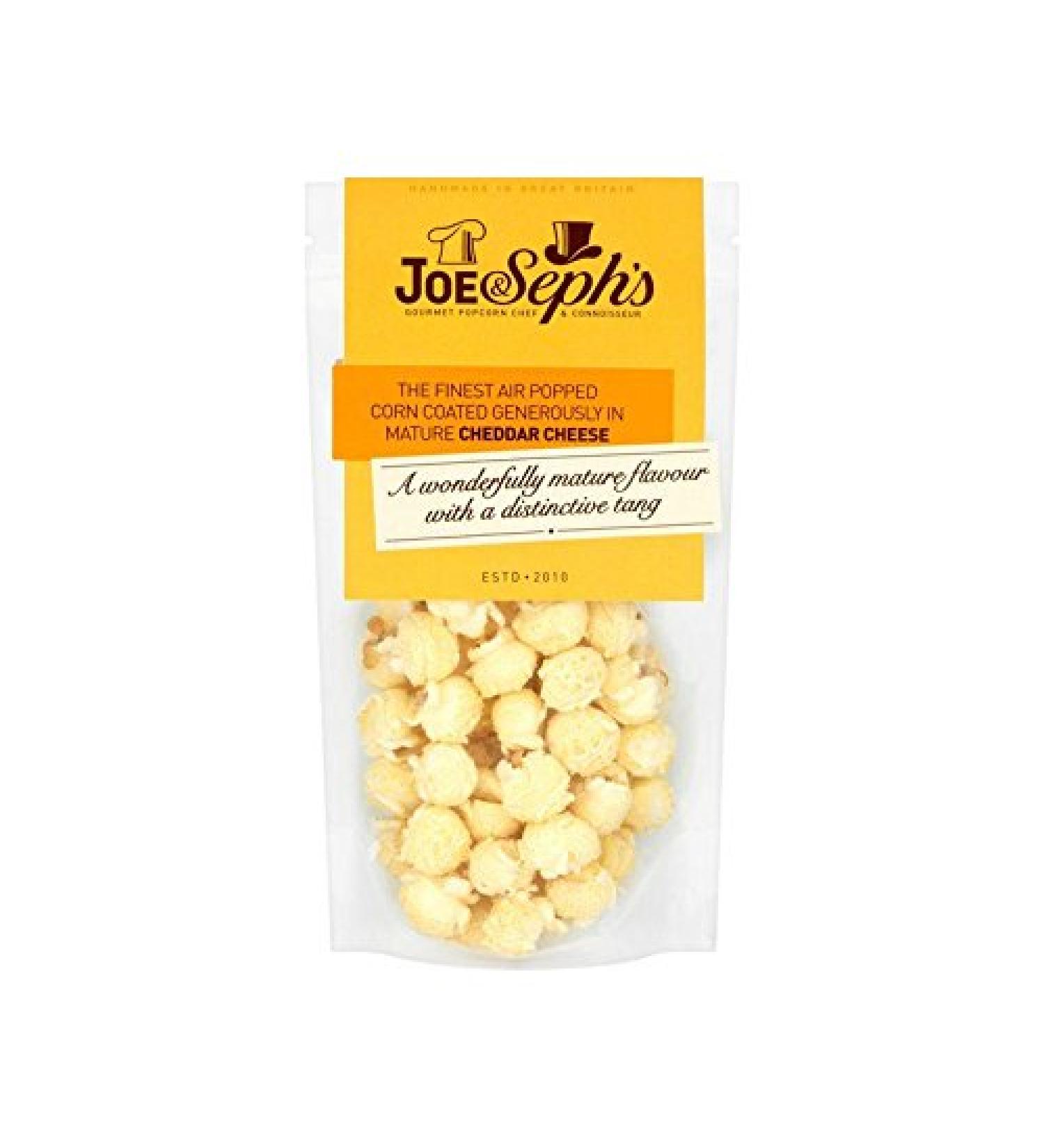 Joe & Seph's Fromage Cheddar Popcorn 70G (Paquet de 8)