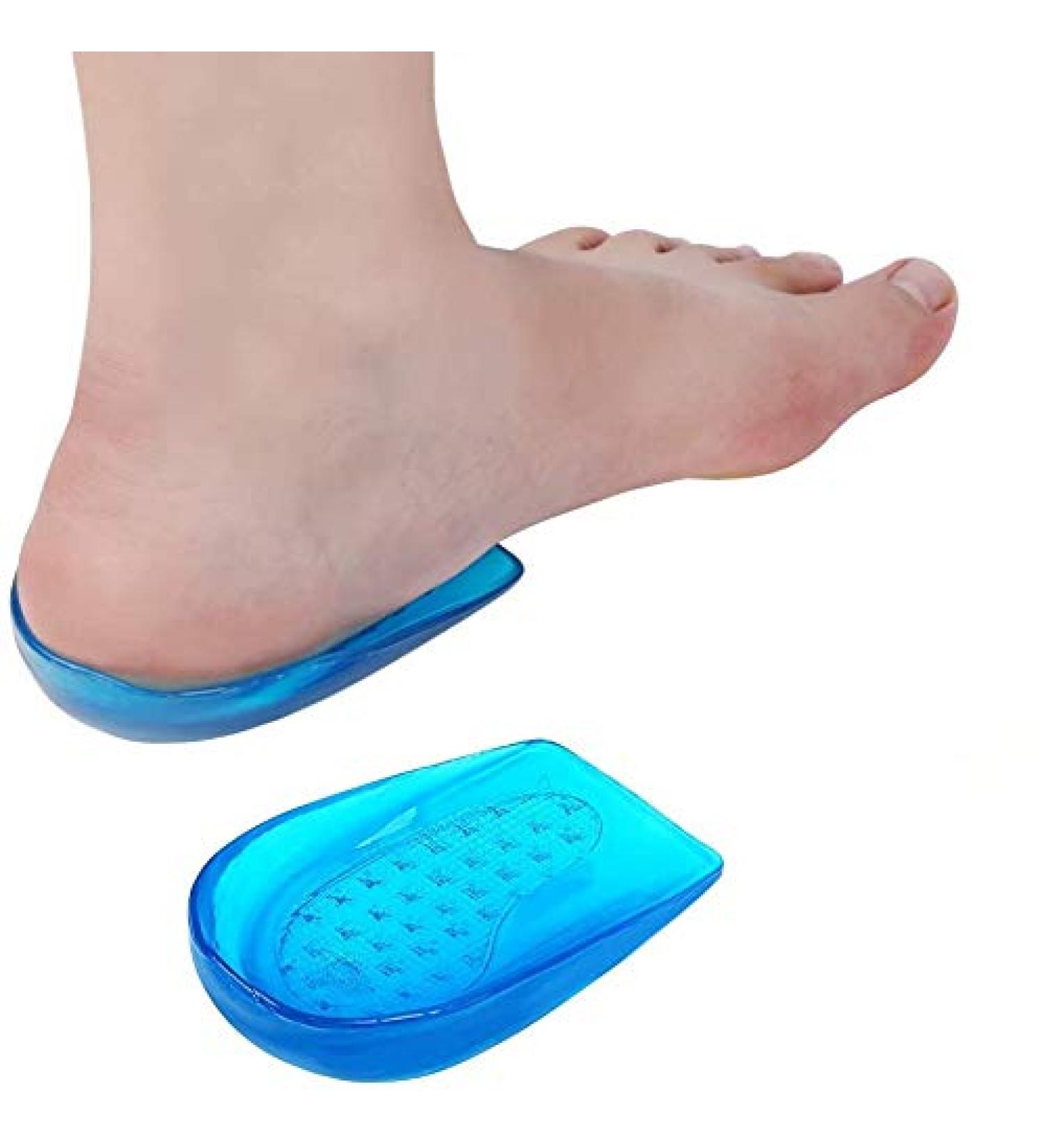 Buy Haofy Gel Heel Pillow Inserts - Orthopedic Silicone Cushion for Heel Spurs & Achilles Tendon Support - 1 Pair for Plantar Fasciitis Relief - Blue - Buy Online on GoSupps.com