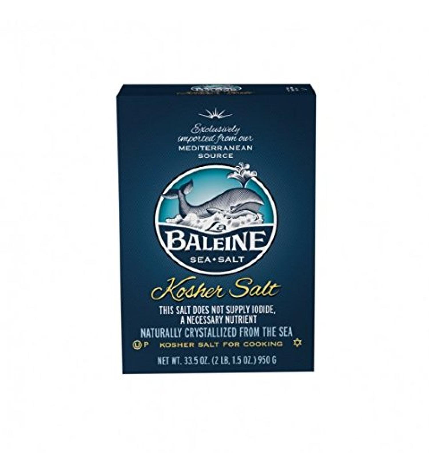 Buy La Baleine Kosher Salt 33.5oz (Pack of 6) - Premium Flavor & Quality - Buy Online on GoSupps.com