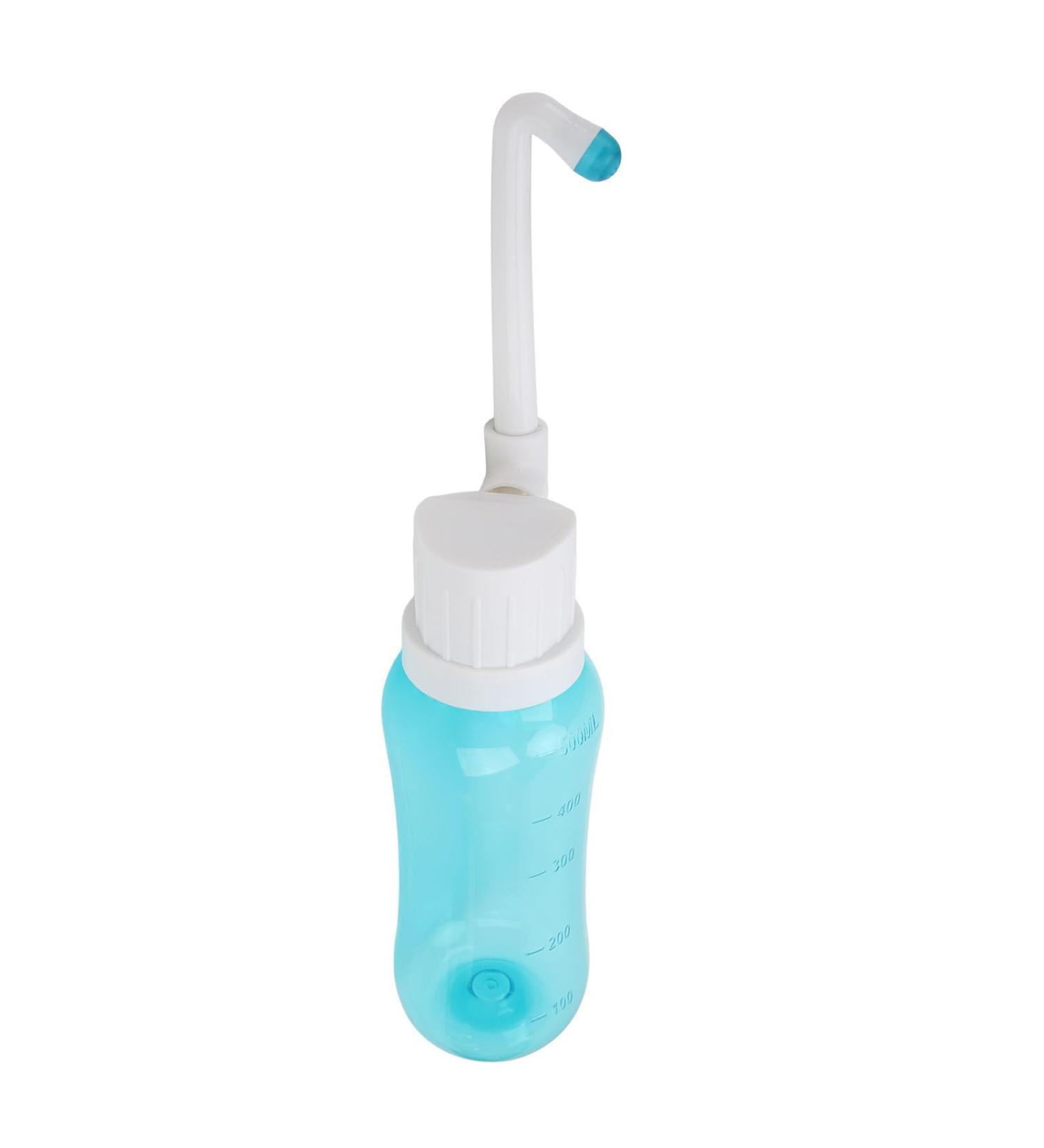 Portable Hand Travel Bidet for Women | Intimate Cleaning & Vaginal Wash | Soothes After Birth & Menstruation | 500 ml - Blue Elbow - Buy Online on GoSupps.com