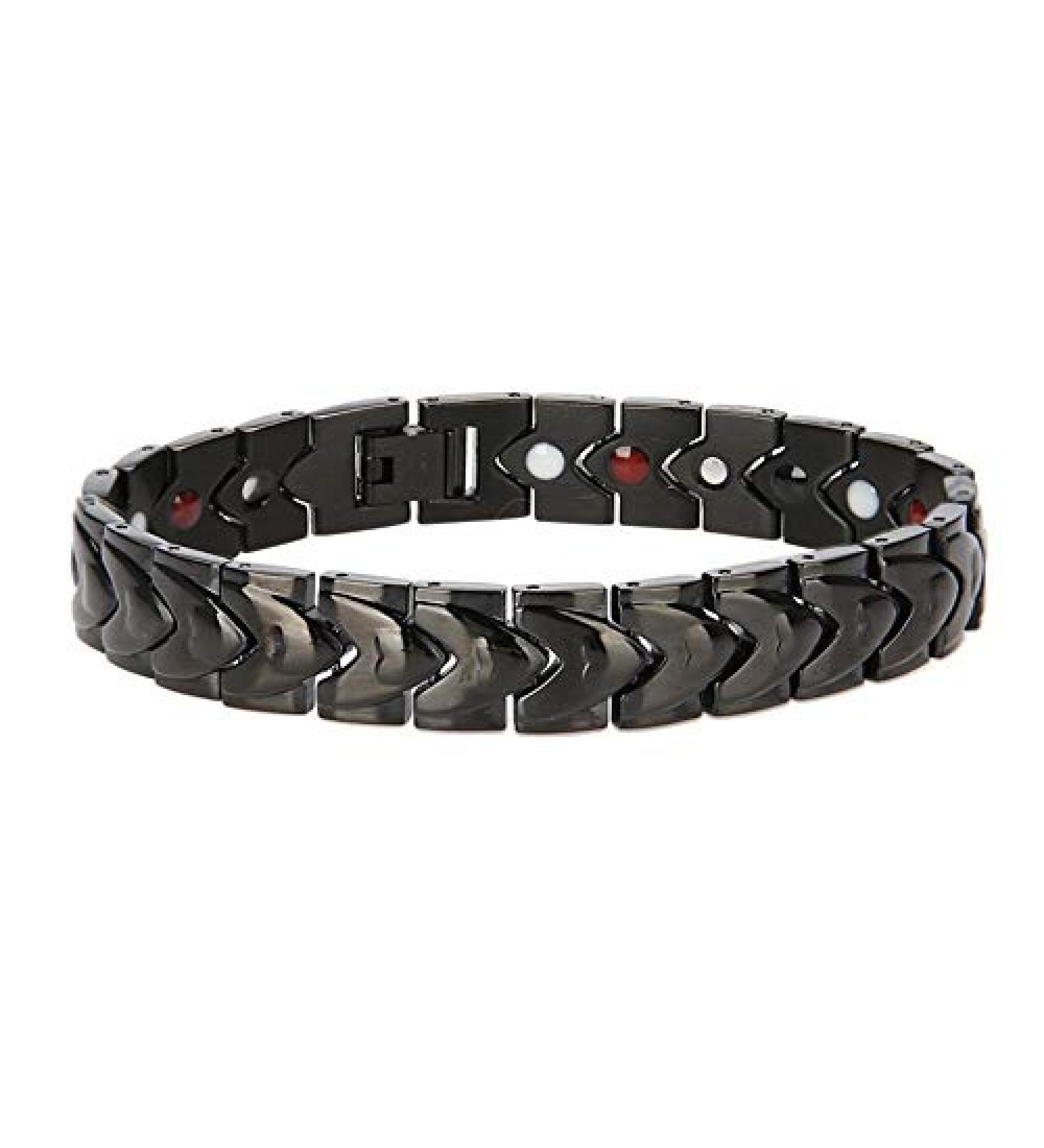 Magnetic Health Bracelet - Titan Steel Therapy Bracelet for Pain Relief & Skin Care | Heart Shape Design - Buy Online on GoSupps.com
