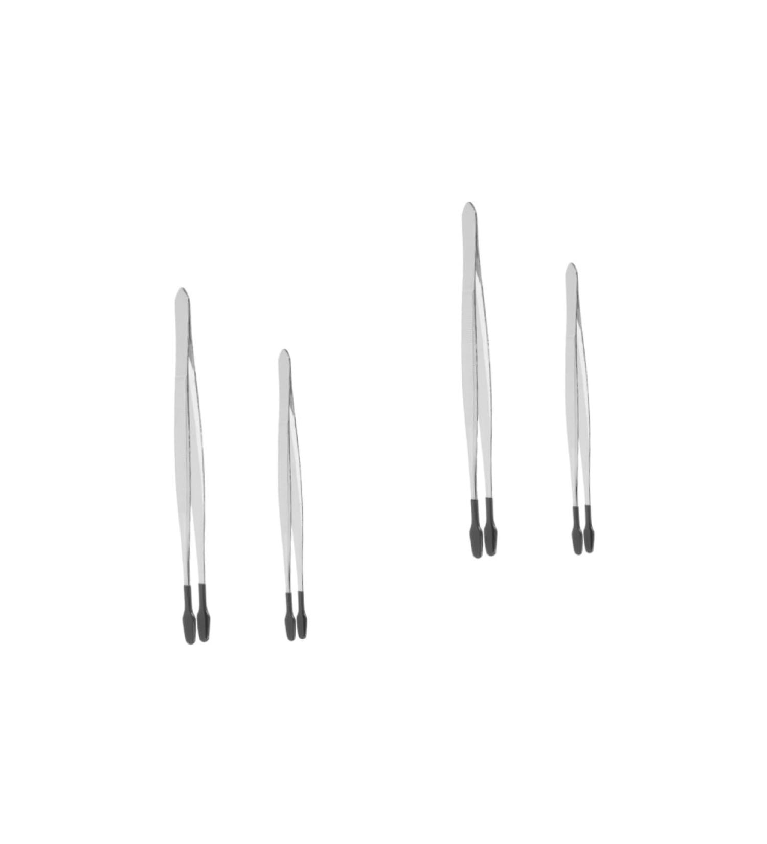 Healeeved 4-Piece Stamp Clip Brow Tool Set | Rustproof Stainless Steel Tweezers for Stamp Collectors | Durable Jewelry Production Auxiliary Clips - Buy Online on GoSupps.com