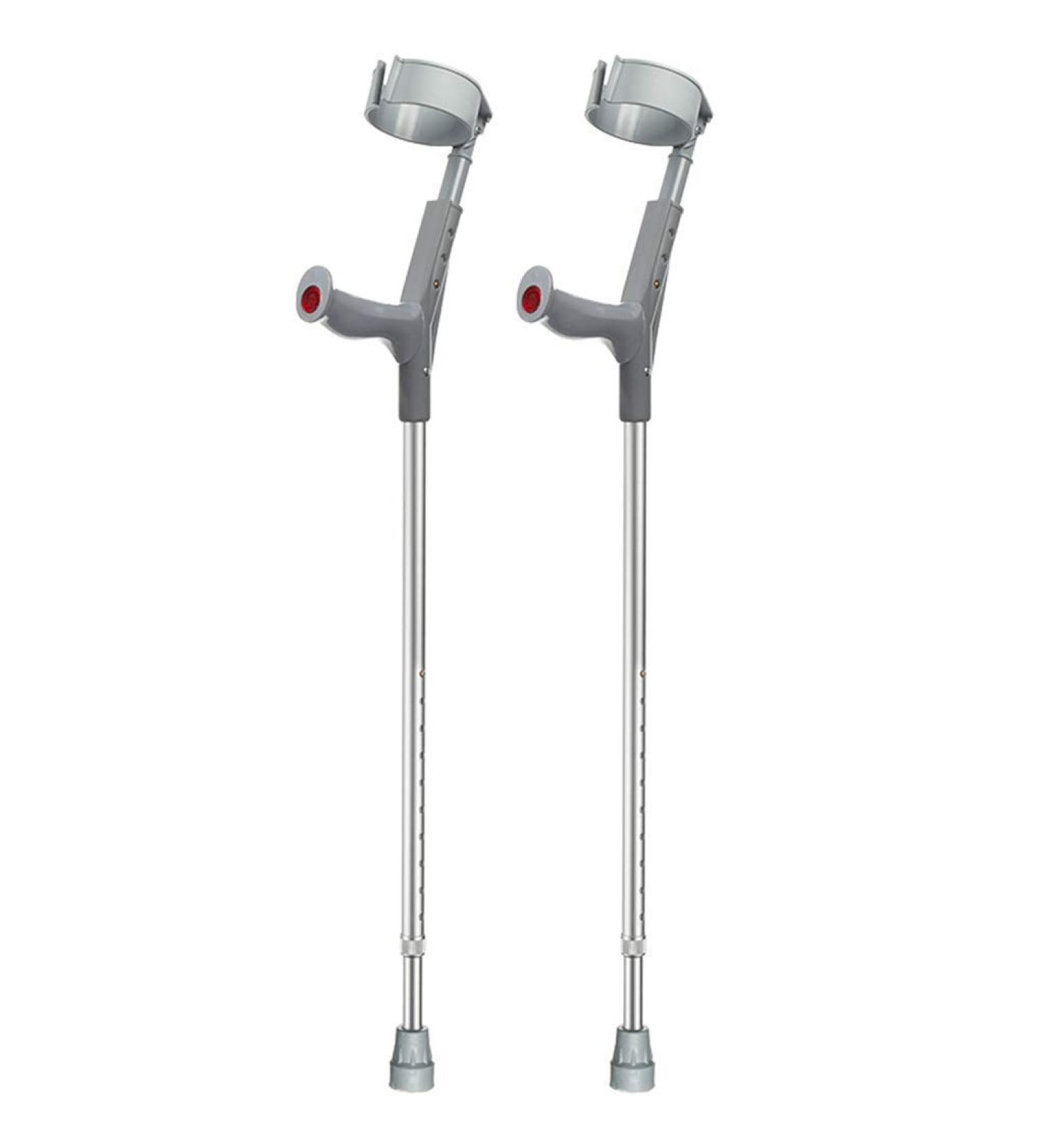 Non-Slip Adult Forearm Crutch(Pair) Height Adjustable Arm Cuff Crutch Lightweight Aluminum Alloy Portable Elbow Walker Interesting Selfless dedication - Buy Online on GoSupps.com