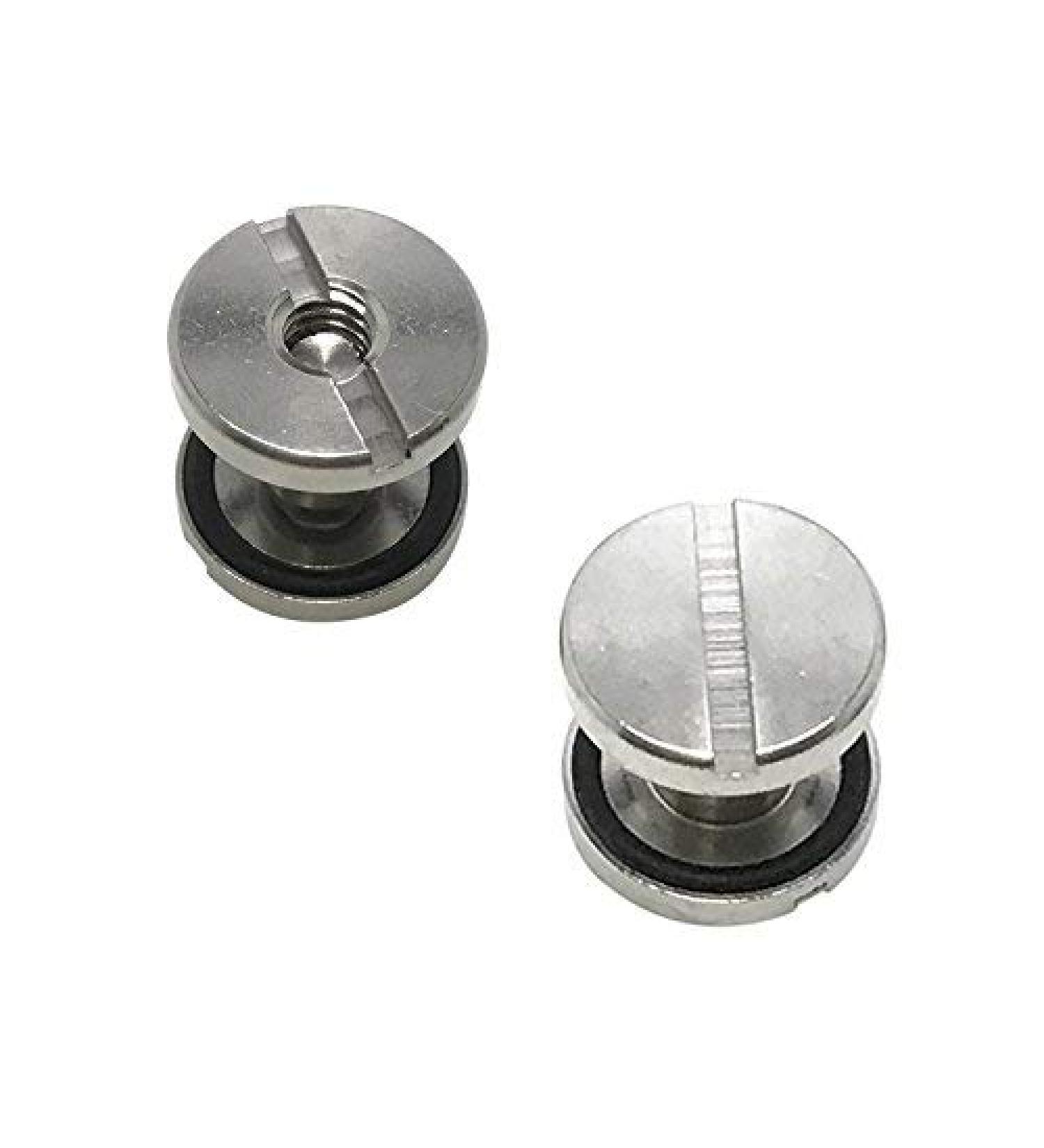 Scuba Choice Backplate Stainless Steel Book Screws, Pair, Silver