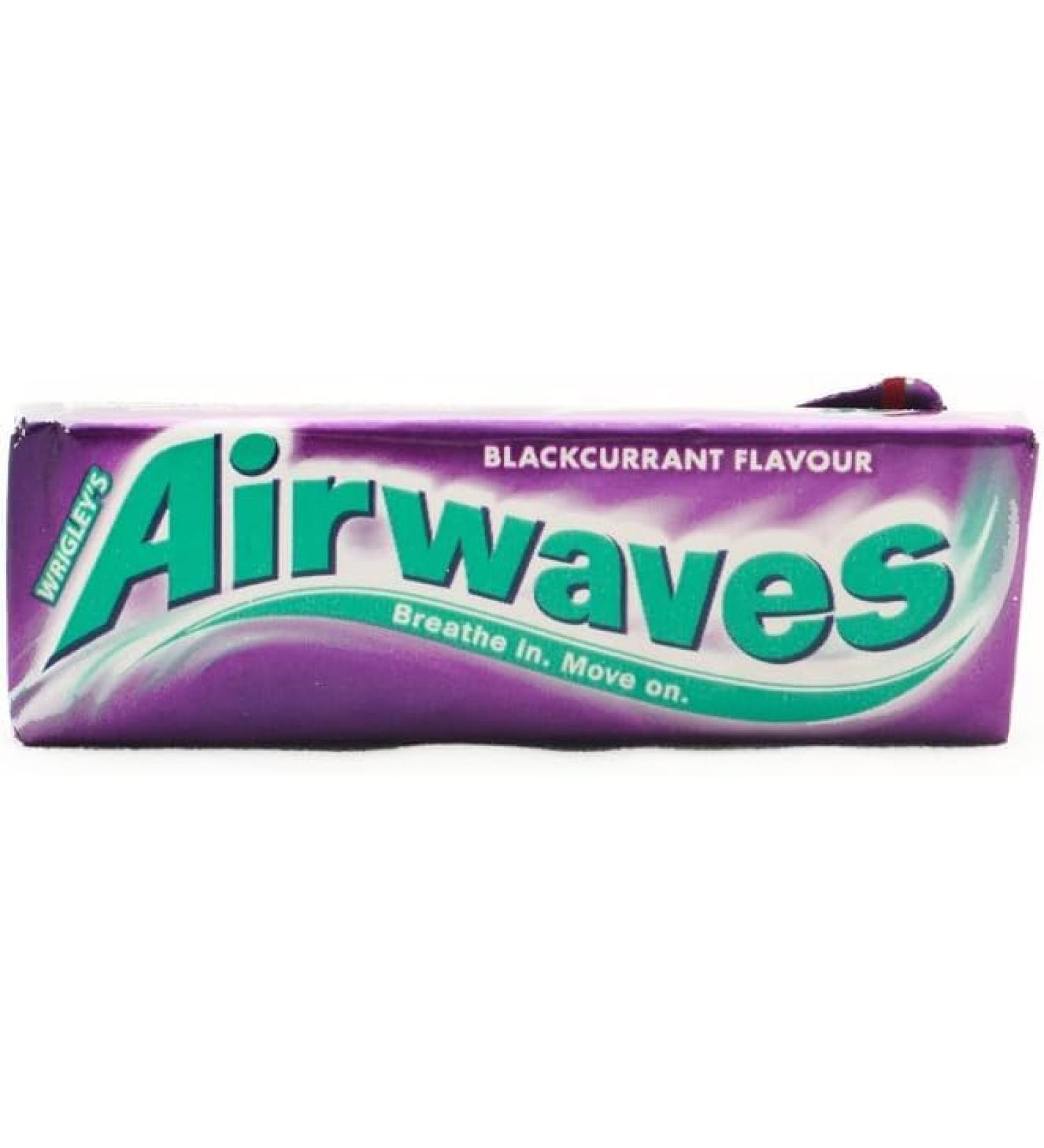 Wrigley's Airwaves Blackcurrant Chewing Gum (30 Packets (Full Box)) Help To Freshen Breath And Clean Teeth - Buy Online on GoSupps.com