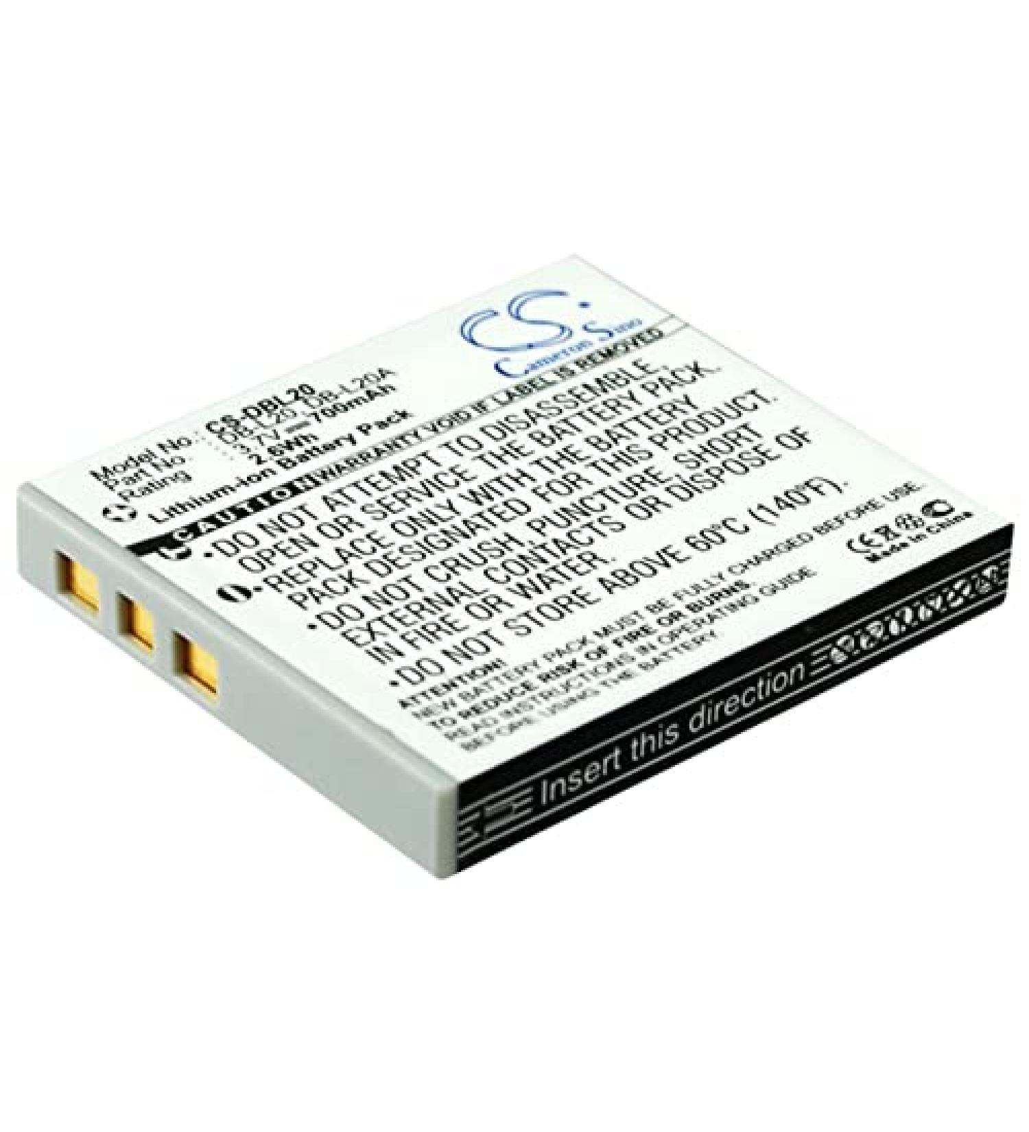 Buy SPANN Battery Replacement for Sanyo Xacti DMX-C1 DMX-C4 | DB-L20 DB-L20A 3.7V - Fast International Shipping - Buy Online on GoSupps.com