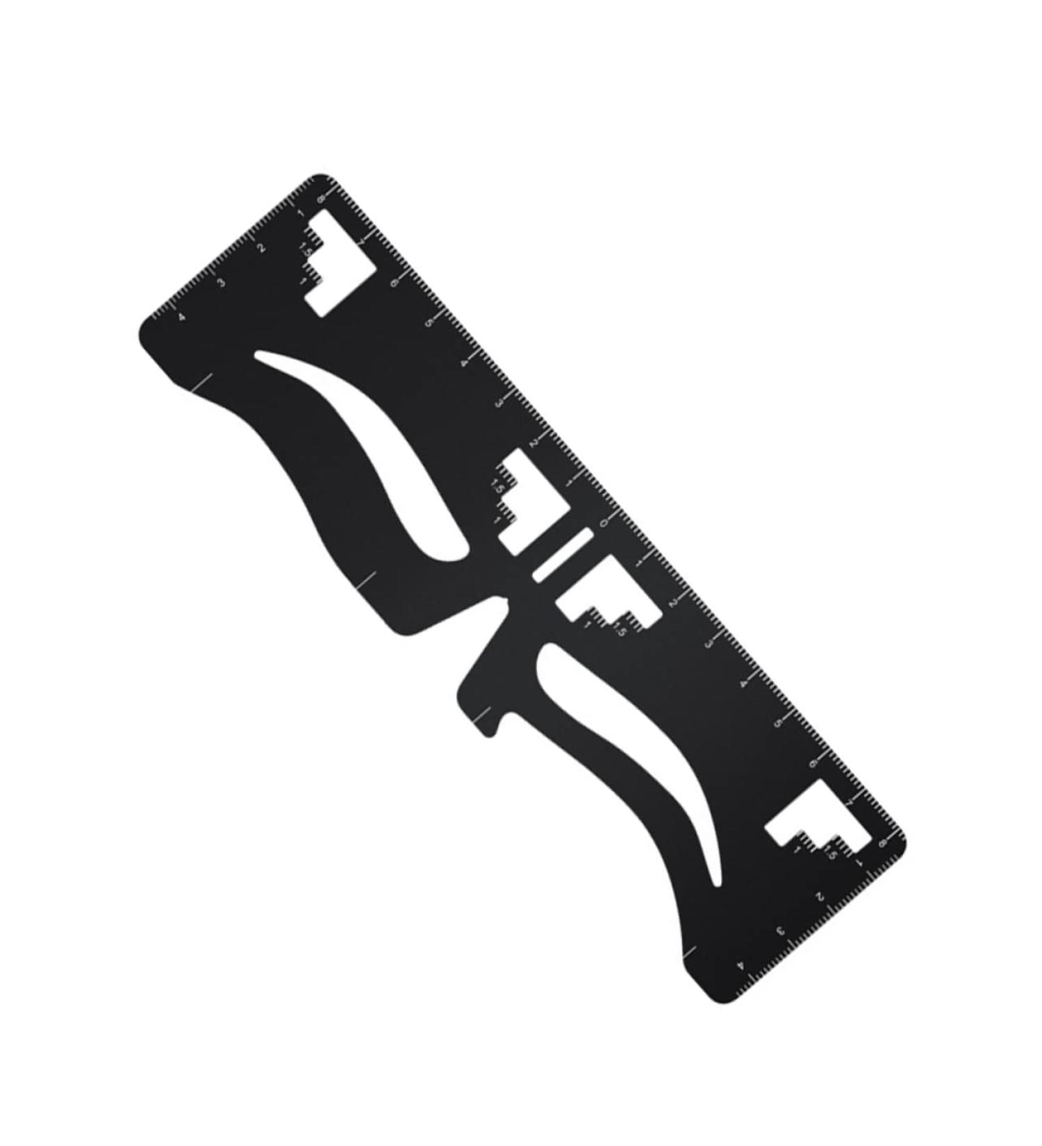 Mipcase Eyebrow Marker Eyebrow Design Eyebrow Card Eyebrow Measurement Tool Makeup Kits Shaper Eyebrow Stencil Girl - Buy Online on GoSupps.com