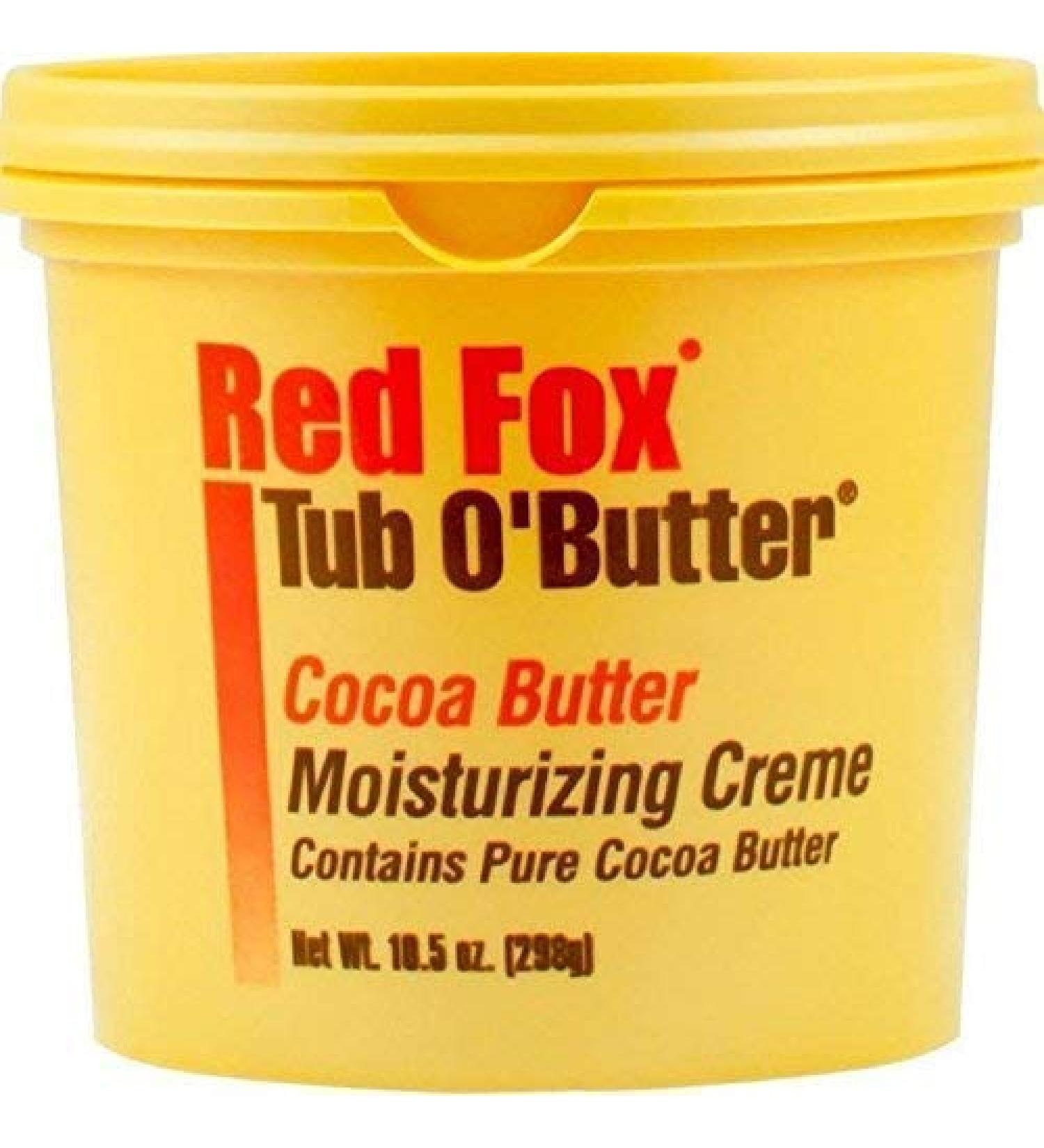 Red Fox Tub O'Butter Cocoa Butter Moisturizing Creme 14 oz - Pack of 2 | Hydrating Body Lotion Set - Buy Online on GoSupps.com