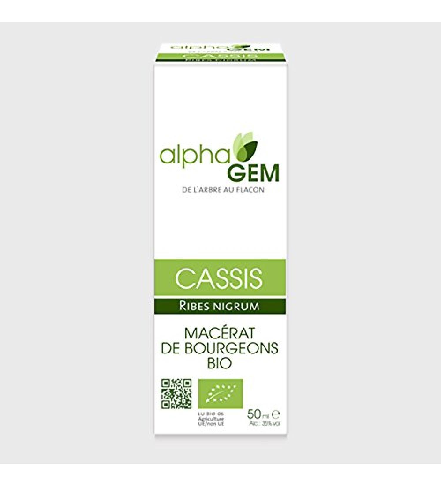 hn-lab-Gemmoth rapie Cassis (Ribes Nigrum) 50 ml-Alphagem-produit 100% bio