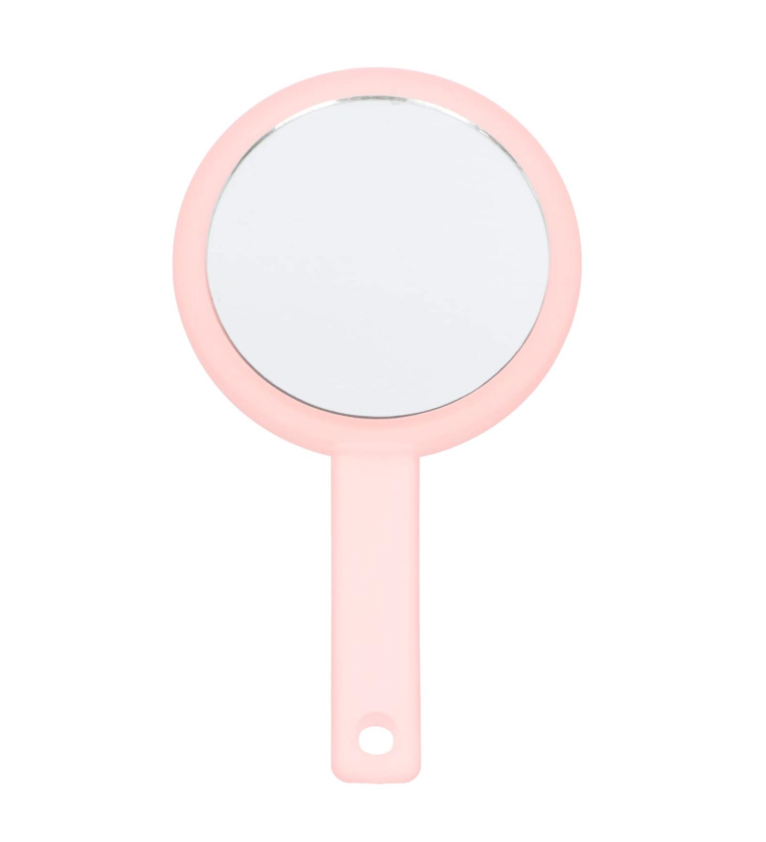 FOMIYES Vanity Mirror Handheld Mirrors Makeup Using Mirror Salon Barber Mirror Handheld Cosmetic Mirror Girl Mirror Handle Mirror Pink Silver Mirror Travel - Buy Online on GoSupps.com