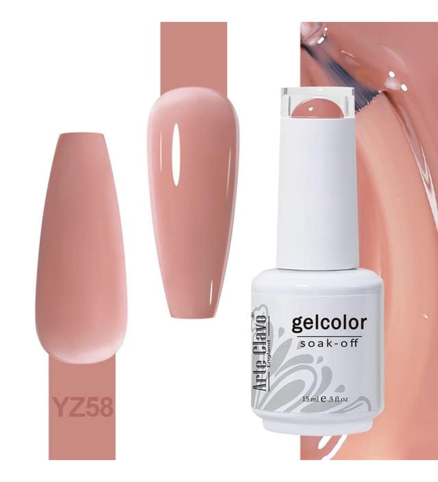 ArteClavo Soak Off UV LED Gel Nail Polish Hybrid Varnish 99Colors Nail Art Charm Manicure Semi-Permanent Base Top Coat Nails Gel - (Color: YZ58) - Buy Online on GoSupps.com