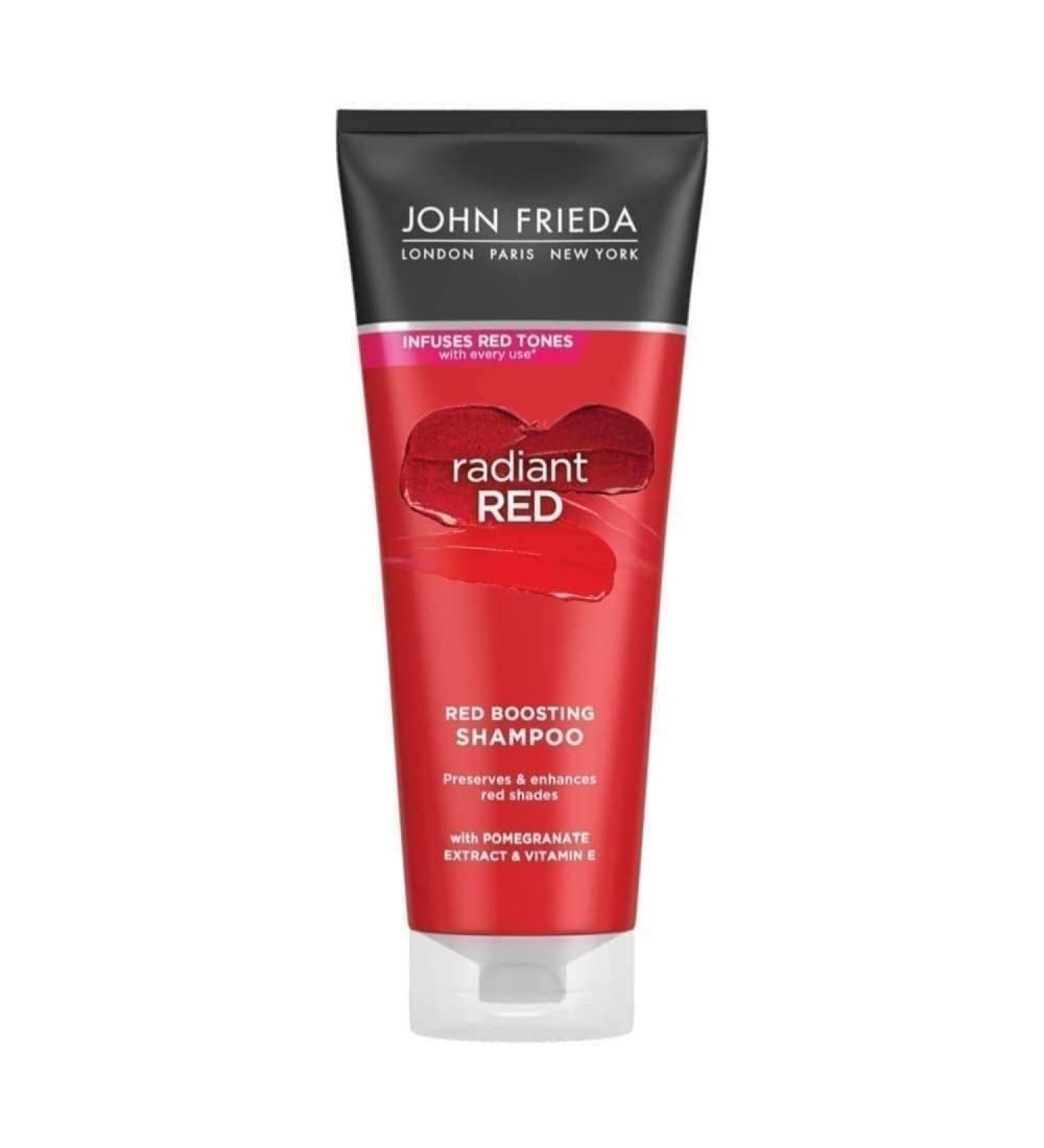 John Frieda Radiant Red Boosting Shampoo 250 Ml Shampoo Red Hair Colour-Boosting And Depositing Shampoo Redheads Shampoo Single