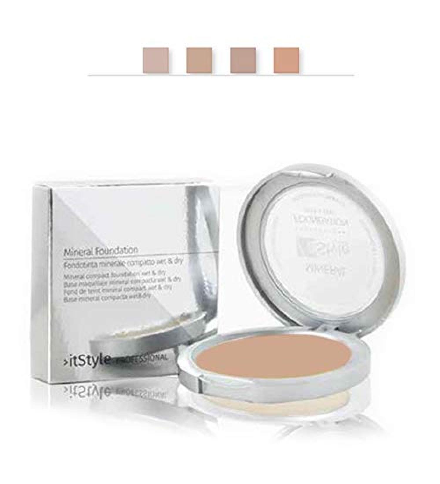 ITSTYLE WET & DRY COMPACT MINERAL POWDER FOUNDATION SAND COLOR DUAL USE FOUNDATION POWDER COVERING OR VERSION POWDER VEIL (Sand)