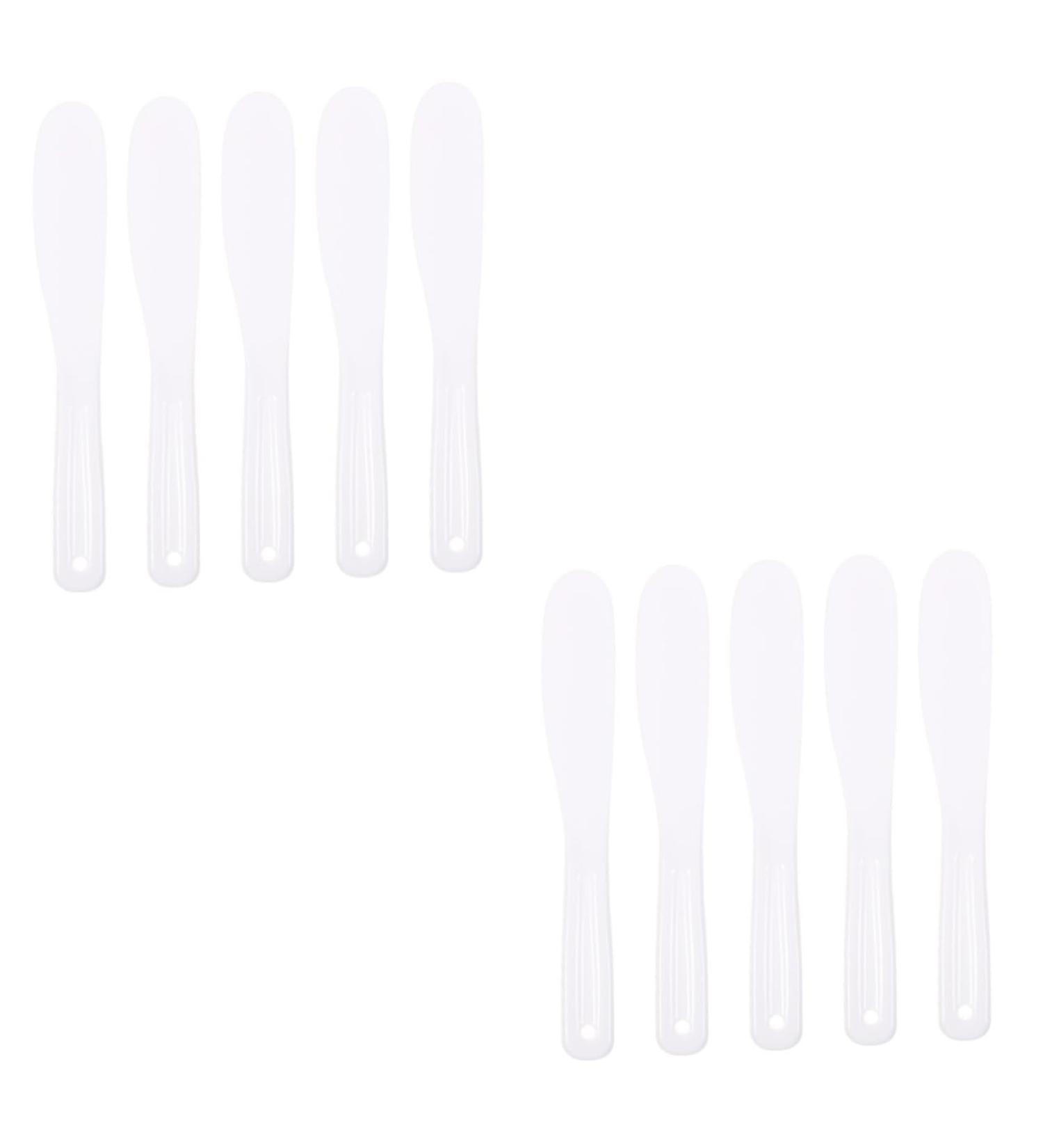  minkissy minkissy Set of 10 beauty spoons mixing sticks skincare spoons cosmetic spoons buttercream spoon makeup spoon silica gel skincare - Buy Online on GoSupps.com
