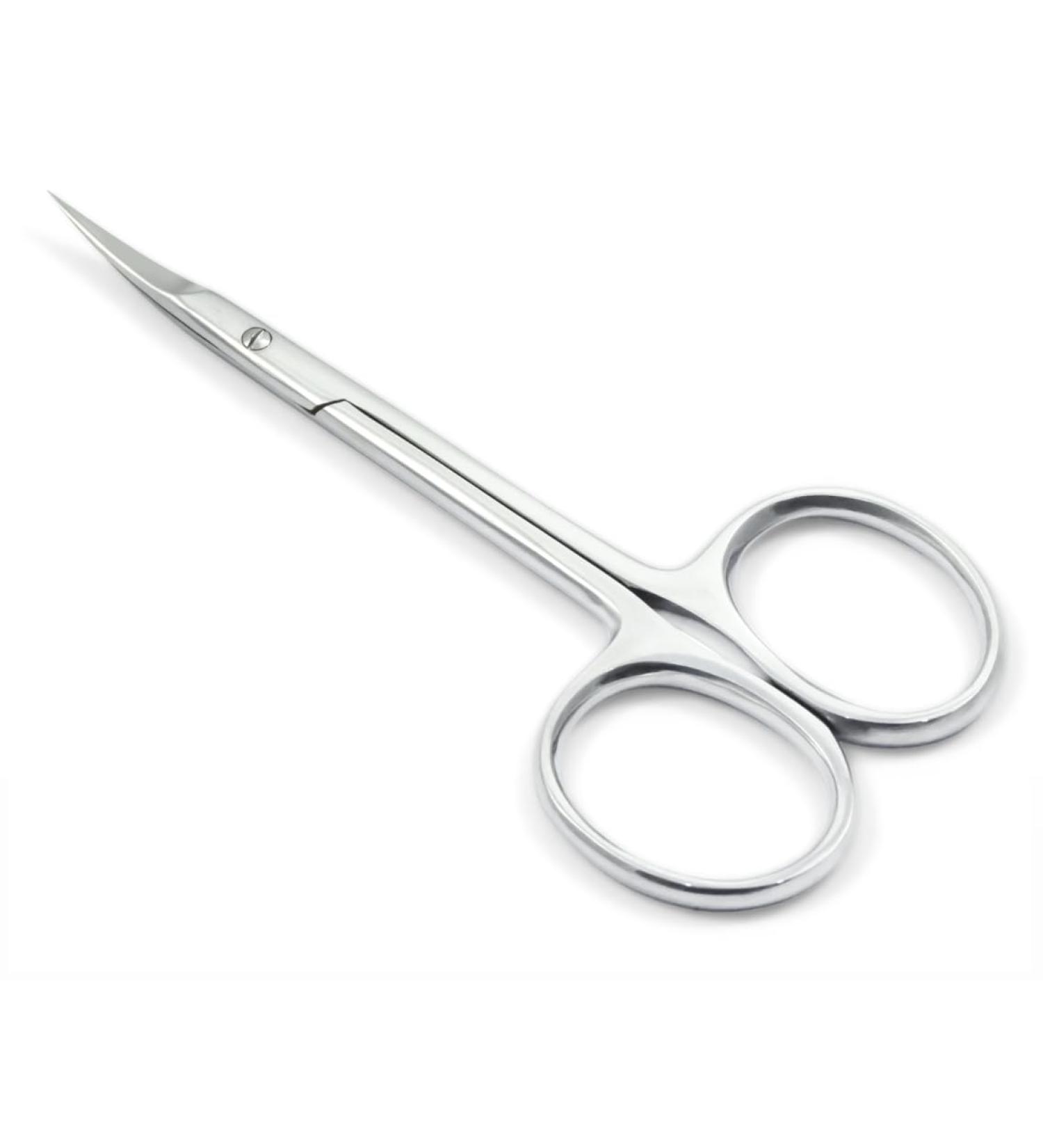 Blue Farm | Professional Stainless Steel Scissors for Russian Manicure cm 10 5 - Curved Blade mm 18 - Buy Online on GoSupps.com