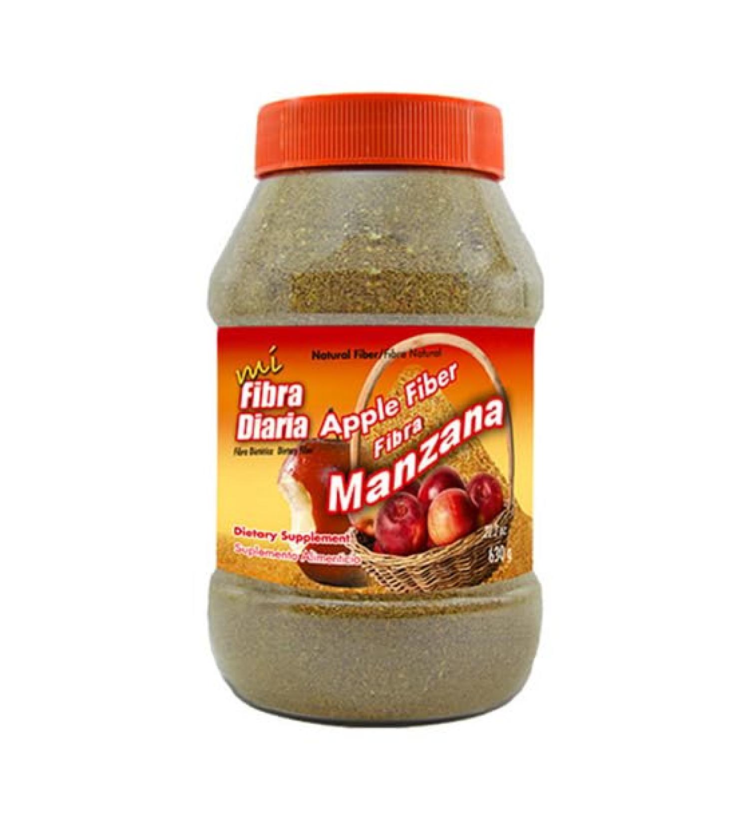 Mi Fibra Diaria Apple Fiber Powder 21.9 Oz Fibra Para El Estre imiento Relief Fiber Supplement Powder for Digestive Health Supports Regularity Natural Dietary Fiber Source Manzana Apple Fiber