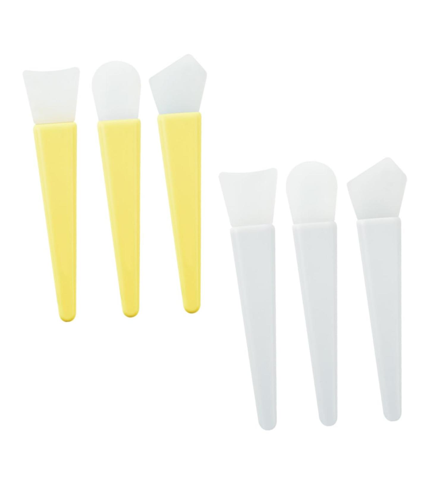 Angoily 2 Sets Mask Brush Cosmetic Beauty Tool Skincare Mask Foundation Brush Makeup Spoon Mud Mask Diy Makeup Facial Brush Facial Mud Brush Nursing Pp Sector Silicone Brush Miss - Buy Online on GoSupps.com