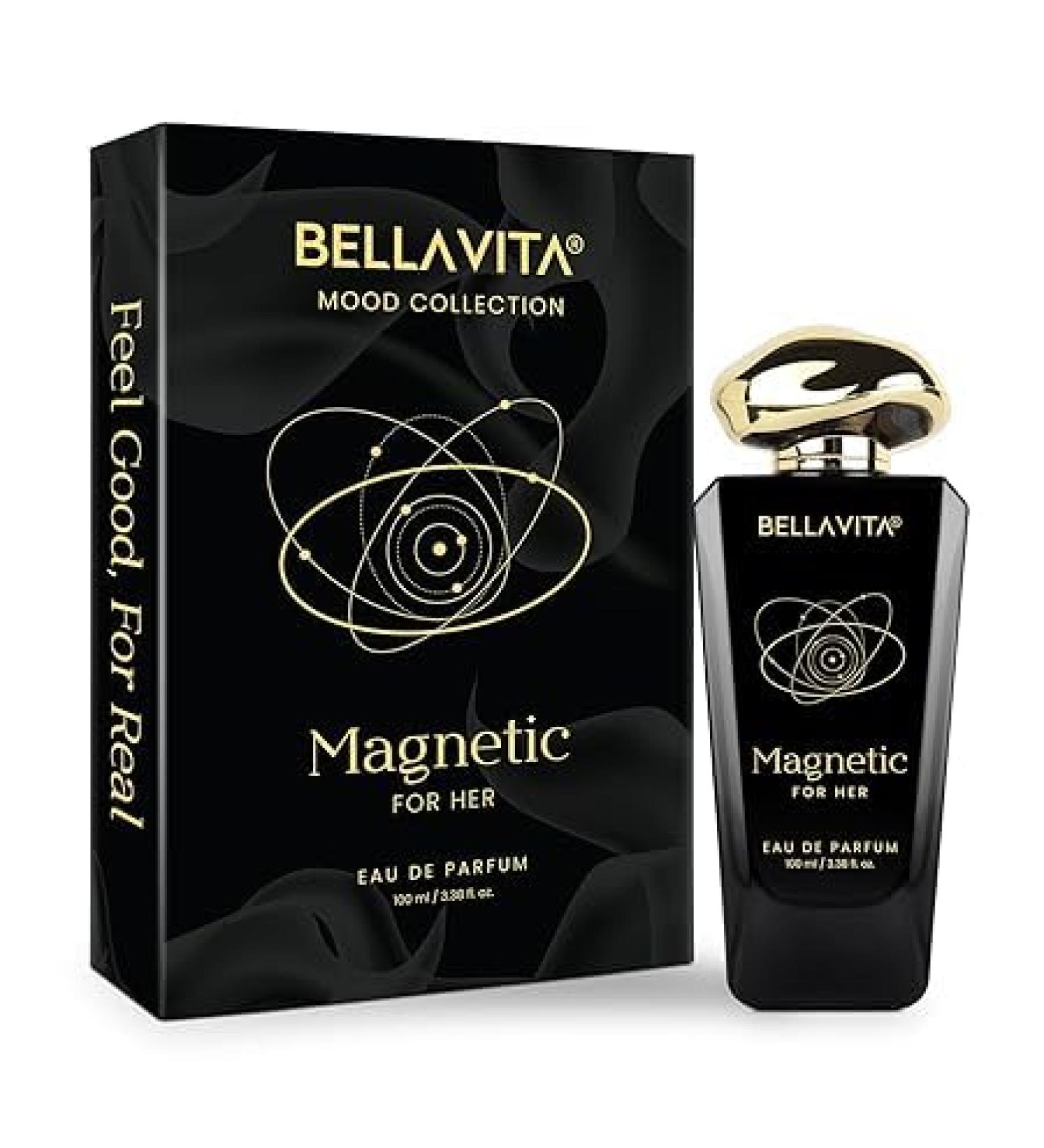 Mood Collection Magnetic Eau De Parfum for Her with Cherry Jasmine Rose and Caramel |Premium Long Lasting Fragrance Perfume for Women 100 ML - Buy Online on GoSupps.com