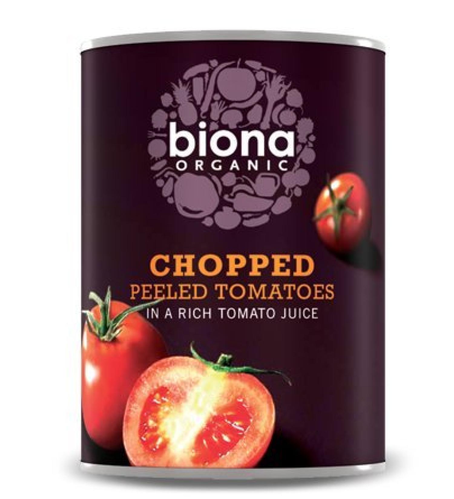 Biona Biona Pack of 10 Organic Peeled Tomatoes 400g