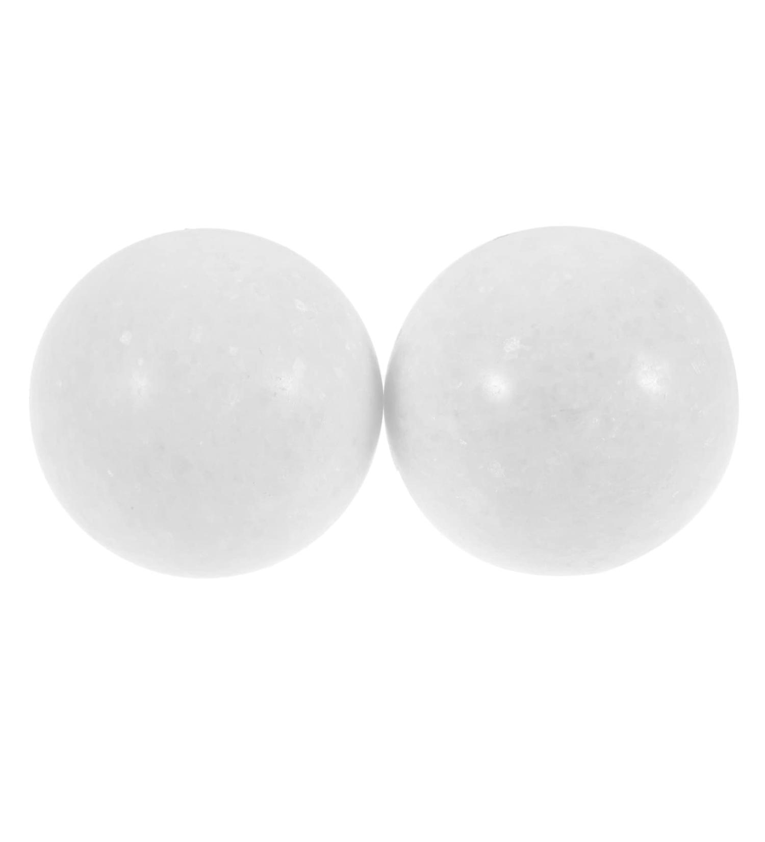 ABOOFAN Hand Massage Balls - Gymnastics Ball Set for Health & Meditation | Jade White Handheld Baoding 5x5cm - Buy Online on GoSupps.com