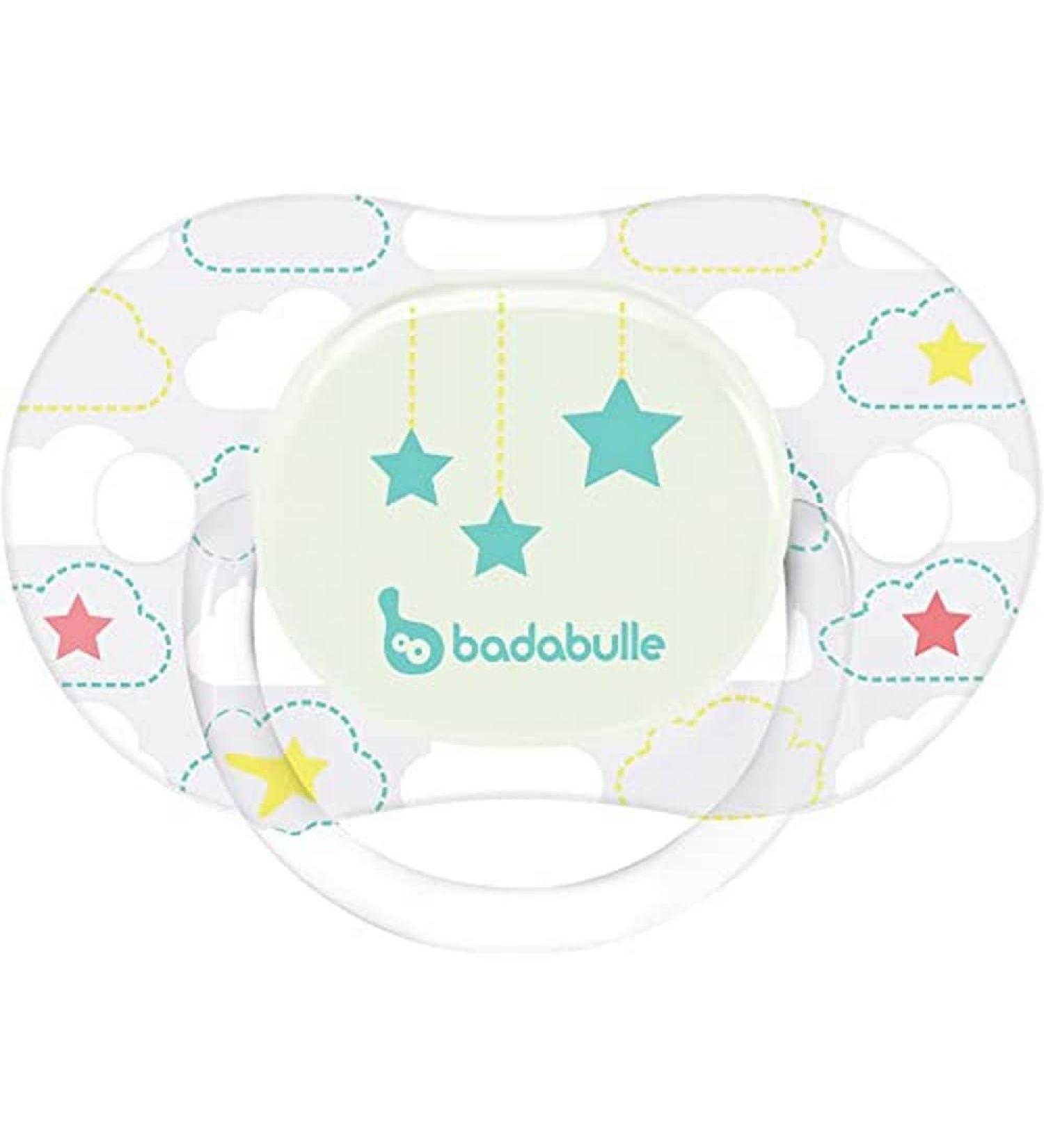 Buy Badabulle B011012 Rotating Phosphorescent Pacifier - White Stars | International Shipping Available - Buy Online on GoSupps.com